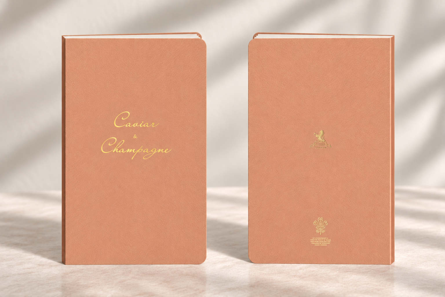 The Ritz Champagne menu