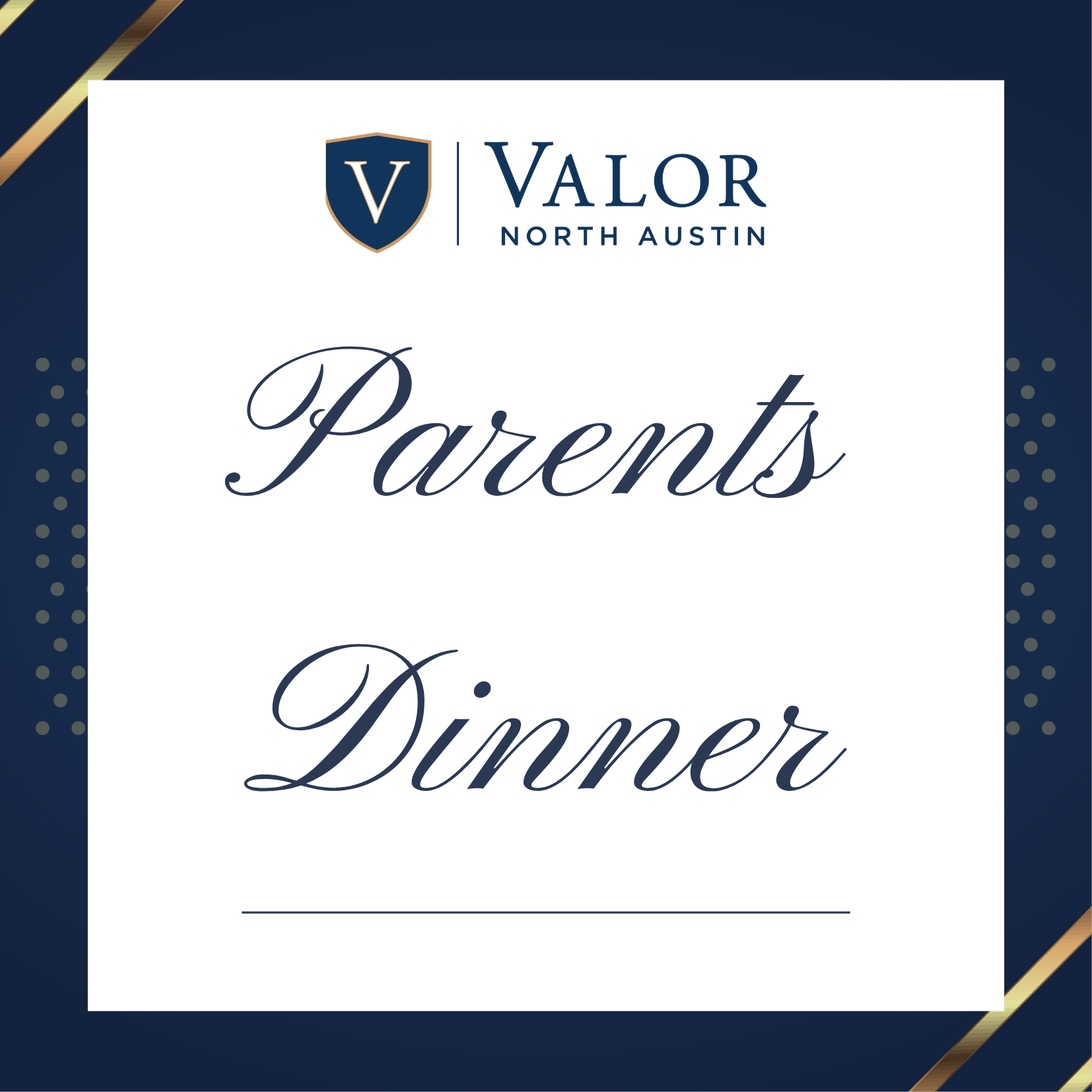 Parents Dinner &amp; Social