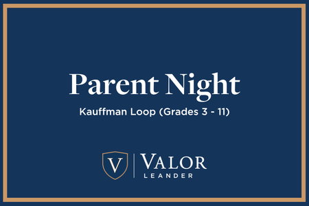 Parent Night - Kauffman Loop (Grades 3-11)