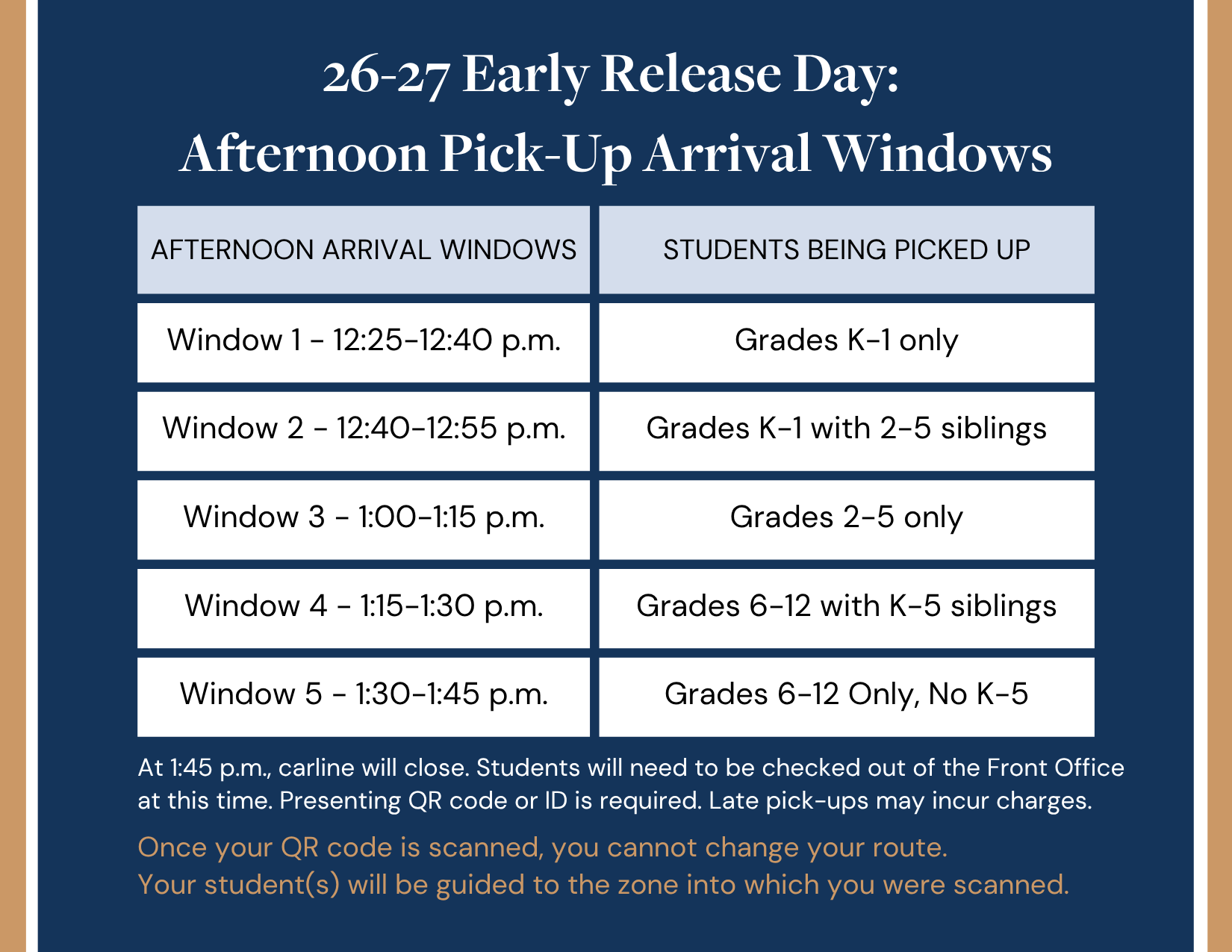 Early Release Day 