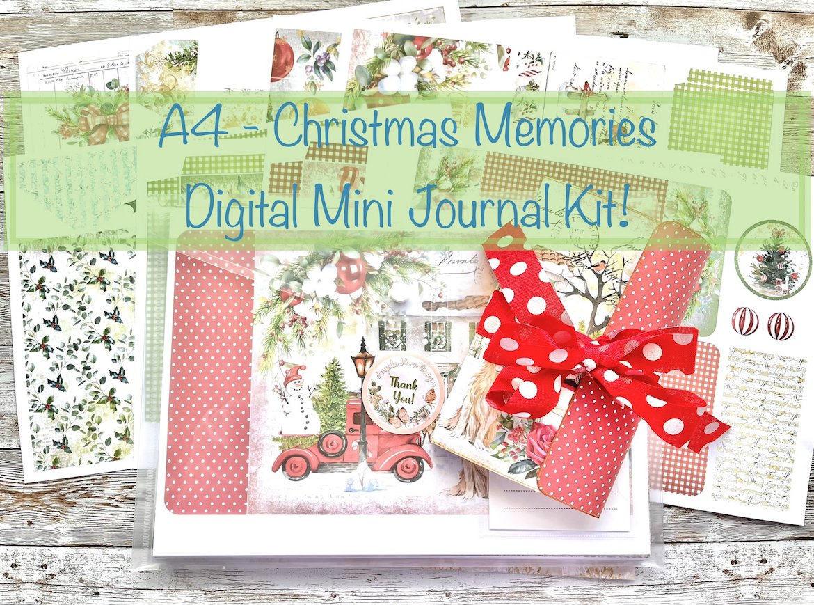 Christmas Memory Journal Keepsake Book for Family Traditions Digital and  Printable Christmas Digital Scrapbook Gift Tracker Calendar 
