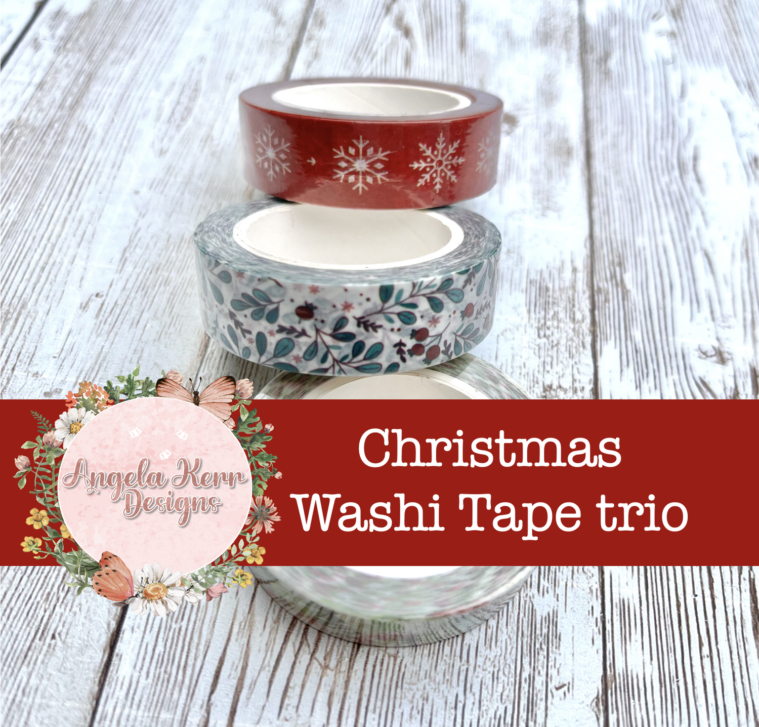 WASHI TAPE - CHRISTMAS WASHI TAPE TRIO — Angela Kerr Designs