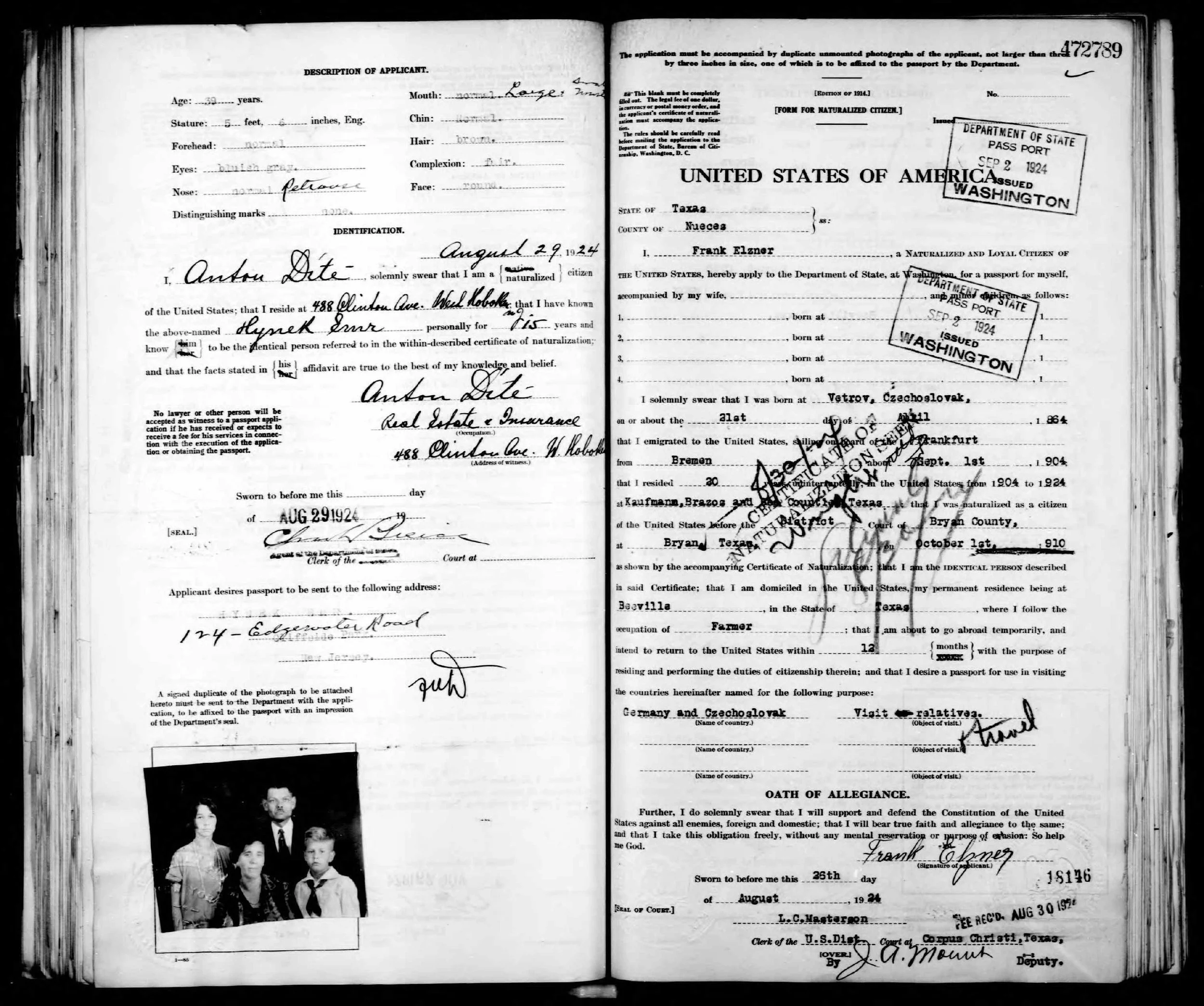 U.S. Passport Applications, Frank Elzner.jpg
