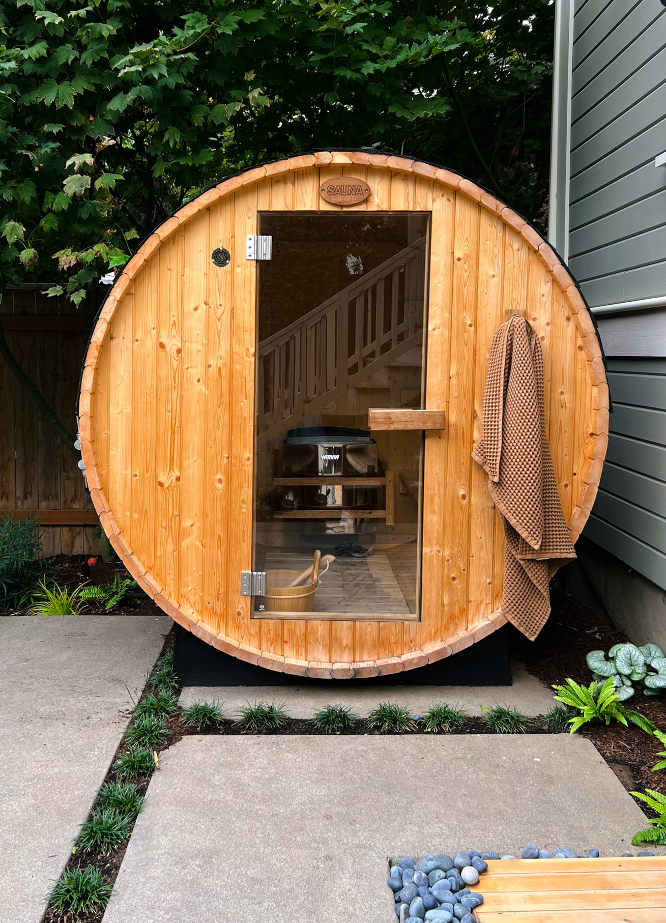 Outdoor Wellness Spaces Sauna Modern high-end contractor designer portland oregon Pacific Northwest
