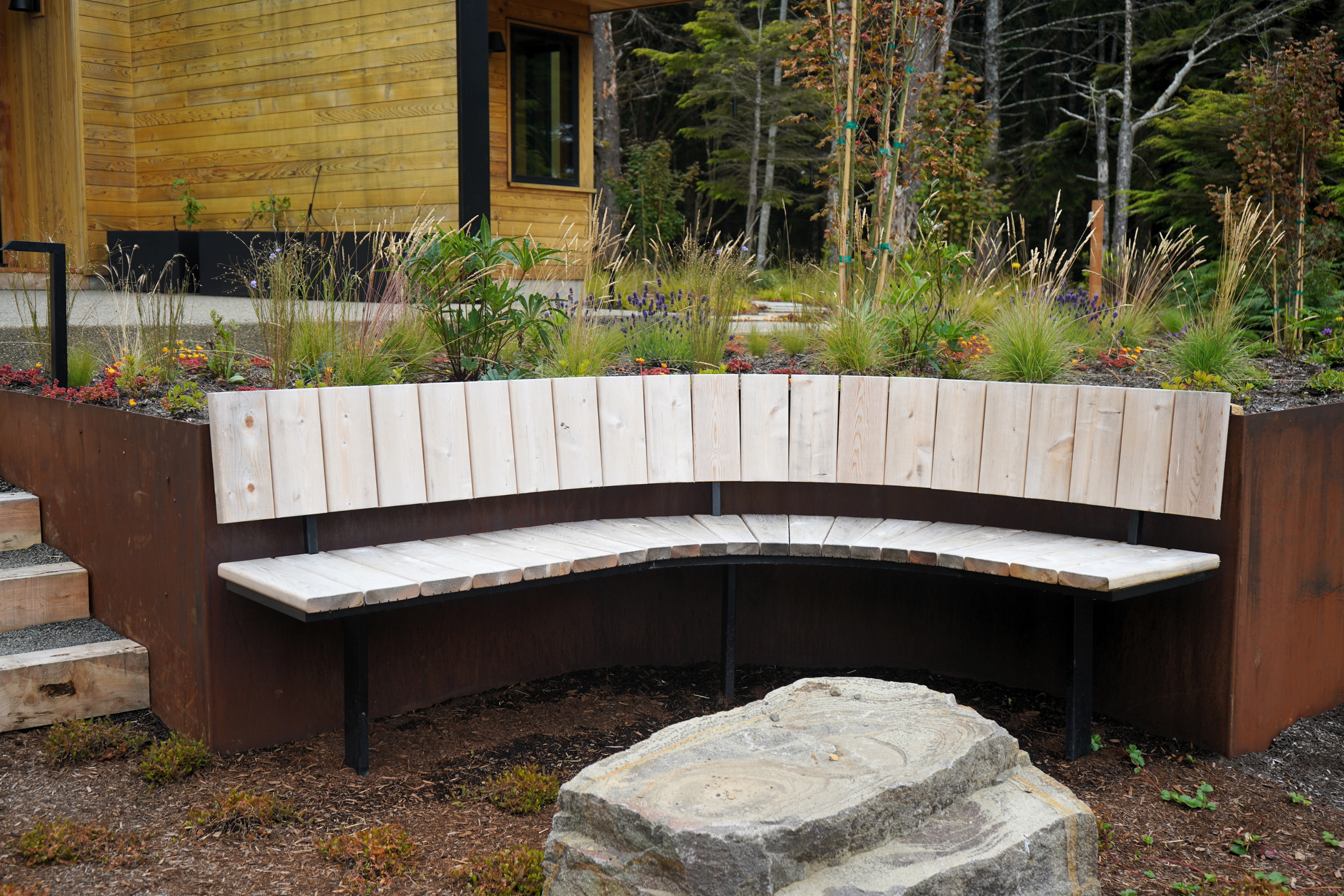 Corton steel benches doubling as a planter bed on the Oregon coast.png
