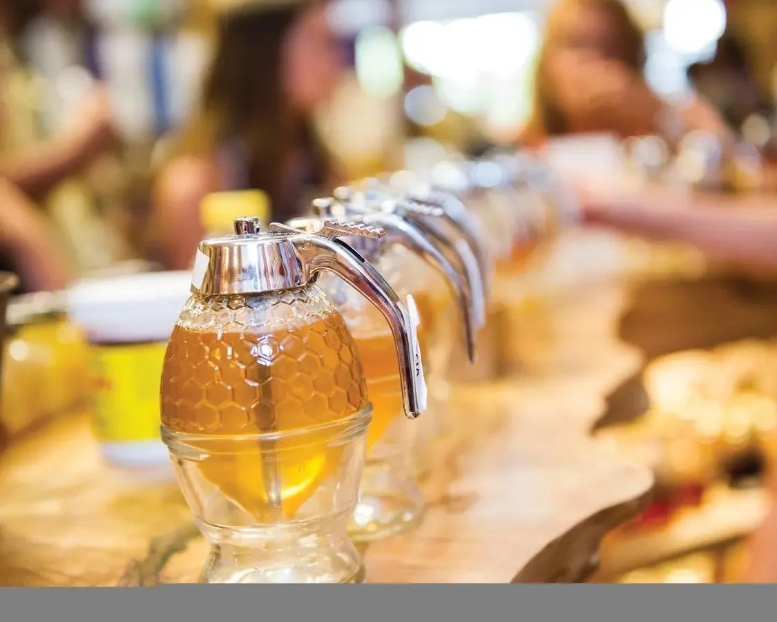 Honey being prepared for a guided tasting