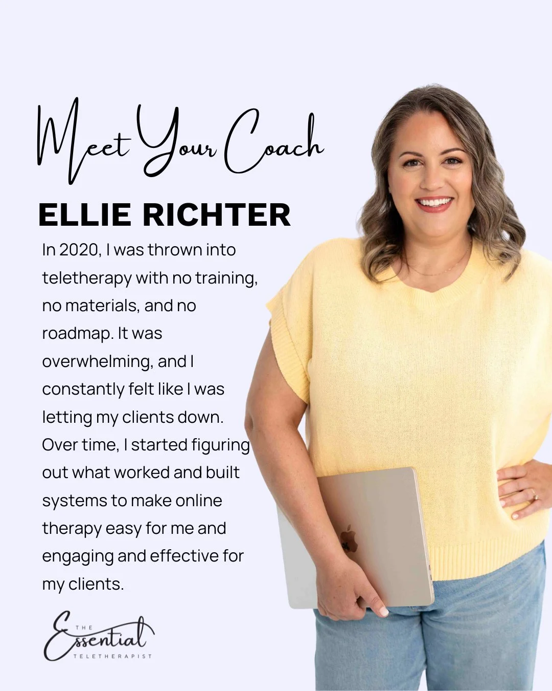 Hey there, I&rsquo;m Ellie &mdash; your teletherapy coach, course creator, and fellow SLP who believes you can build a career that supports both your purpose and your peace.⁠
⁠
After years of contracting, commuting, and juggling too many IEPs, I real