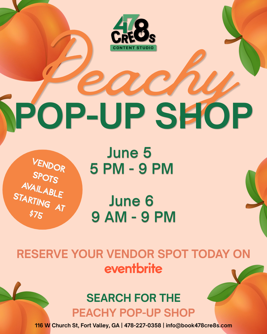 The Peachy Pop-Up Shop