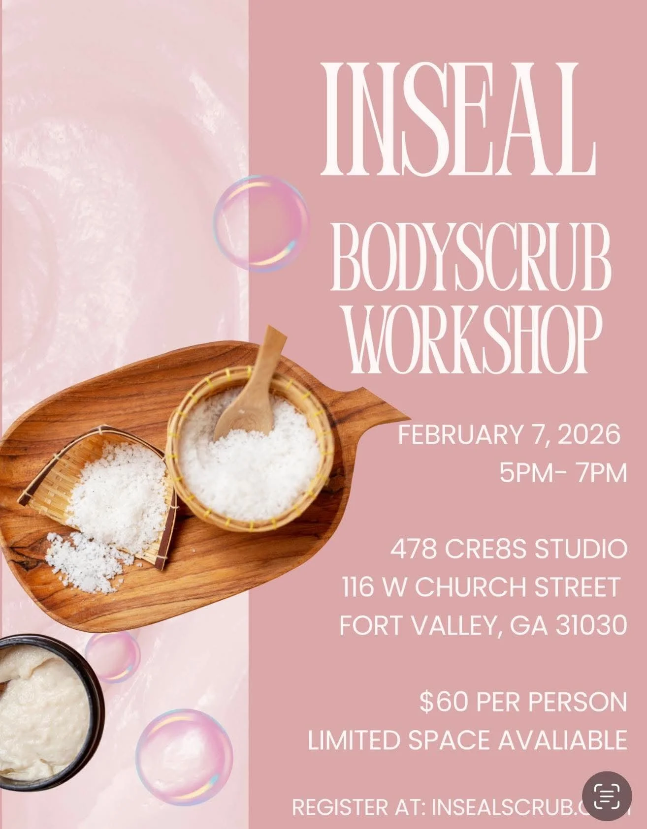 Body Scrub Workshop with Inseal Scrub