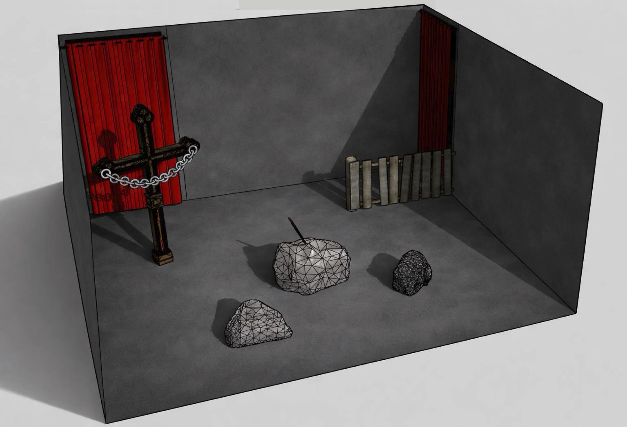 "Relationships" dir. Peter BD, Oct 2024 — sketchup model