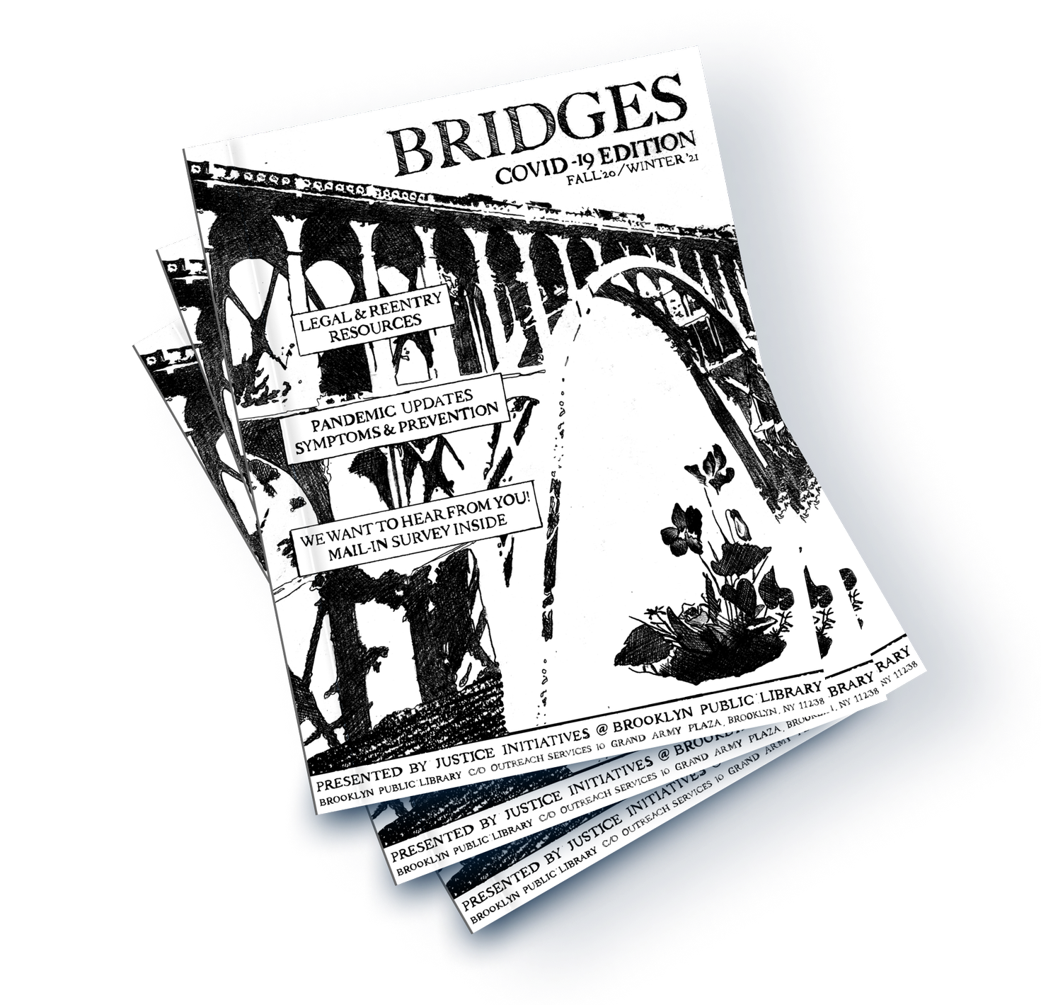 Outreach Pamphlet for Brooklyn Public Library's Jail and Prison Services Program (December 2021)