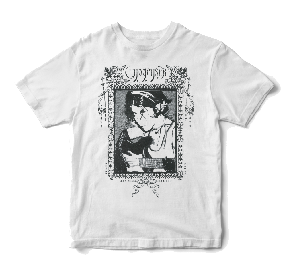 Shirt design for Terrible Record's Cryogeyser tour with Wednesday, Pond, and Draag (April 2023)