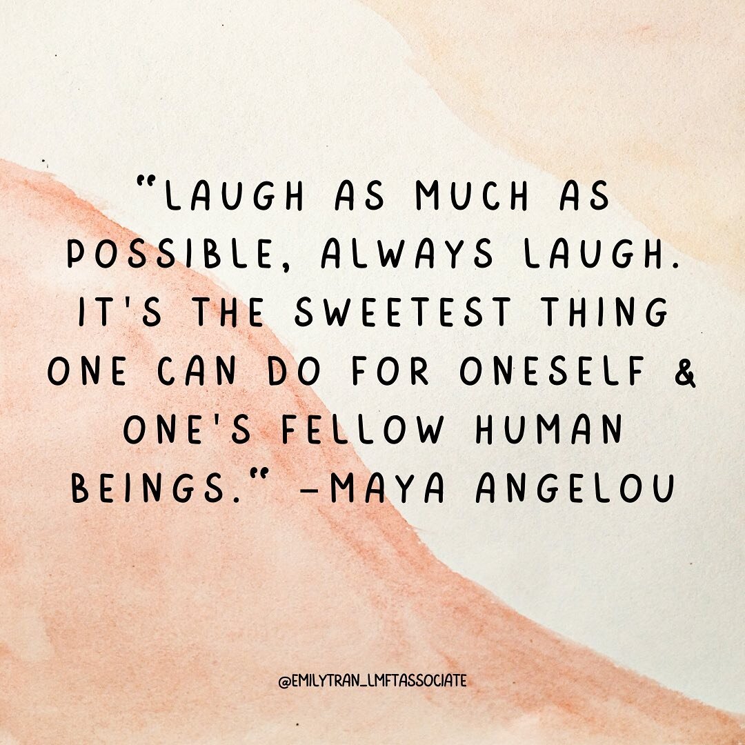 To start the weekend, a quote from Maya Angelou. What makes you laugh whether you&rsquo;re having a tough time or not?
