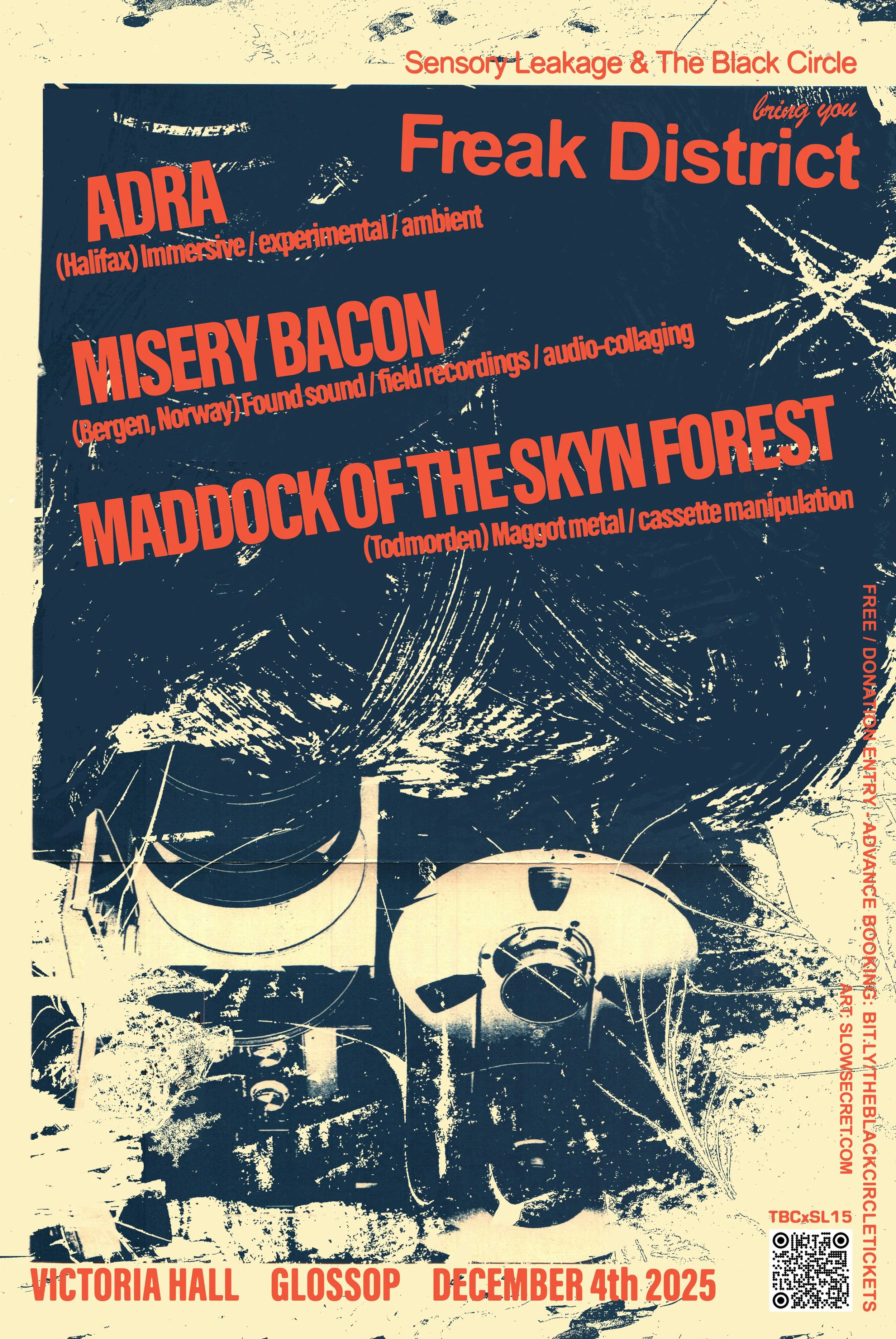 POSTER FOR THE BLACK CIRCLE x SENSORY LEAKAGE - TBCxSL15