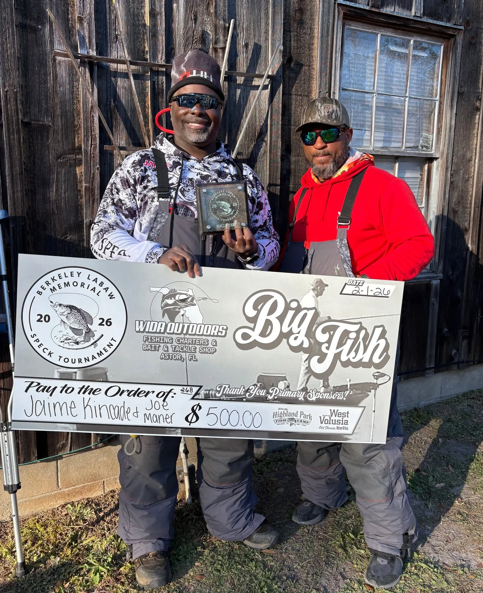 🏆 Final Results | 2026 Berkeley LaBaw Memorial Speckled Perch Tournament 🎣

Congrats to 1st Place winners Larry &amp; Steve Durden, taking home $10,000! 👏
Shout-out to our Top 10 finishers&mdash;tough weather, impressive fishing, and great sportsm