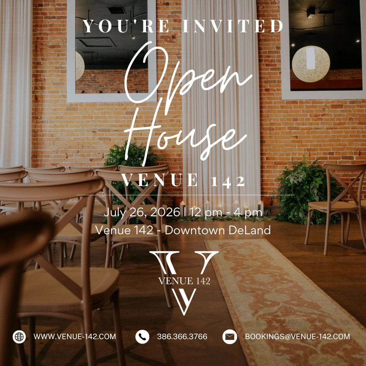 Open house for wedding Venue 142 DeLand