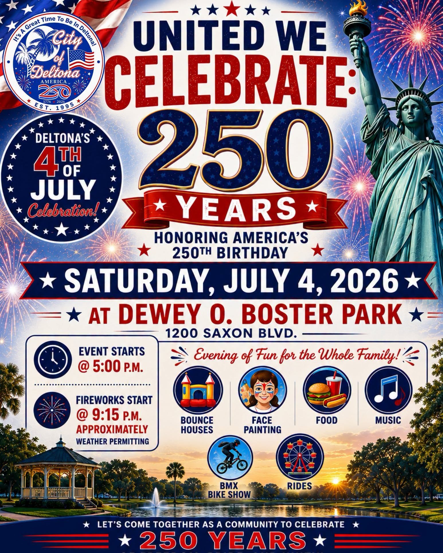 United We Celebrate 250 Years Deltona