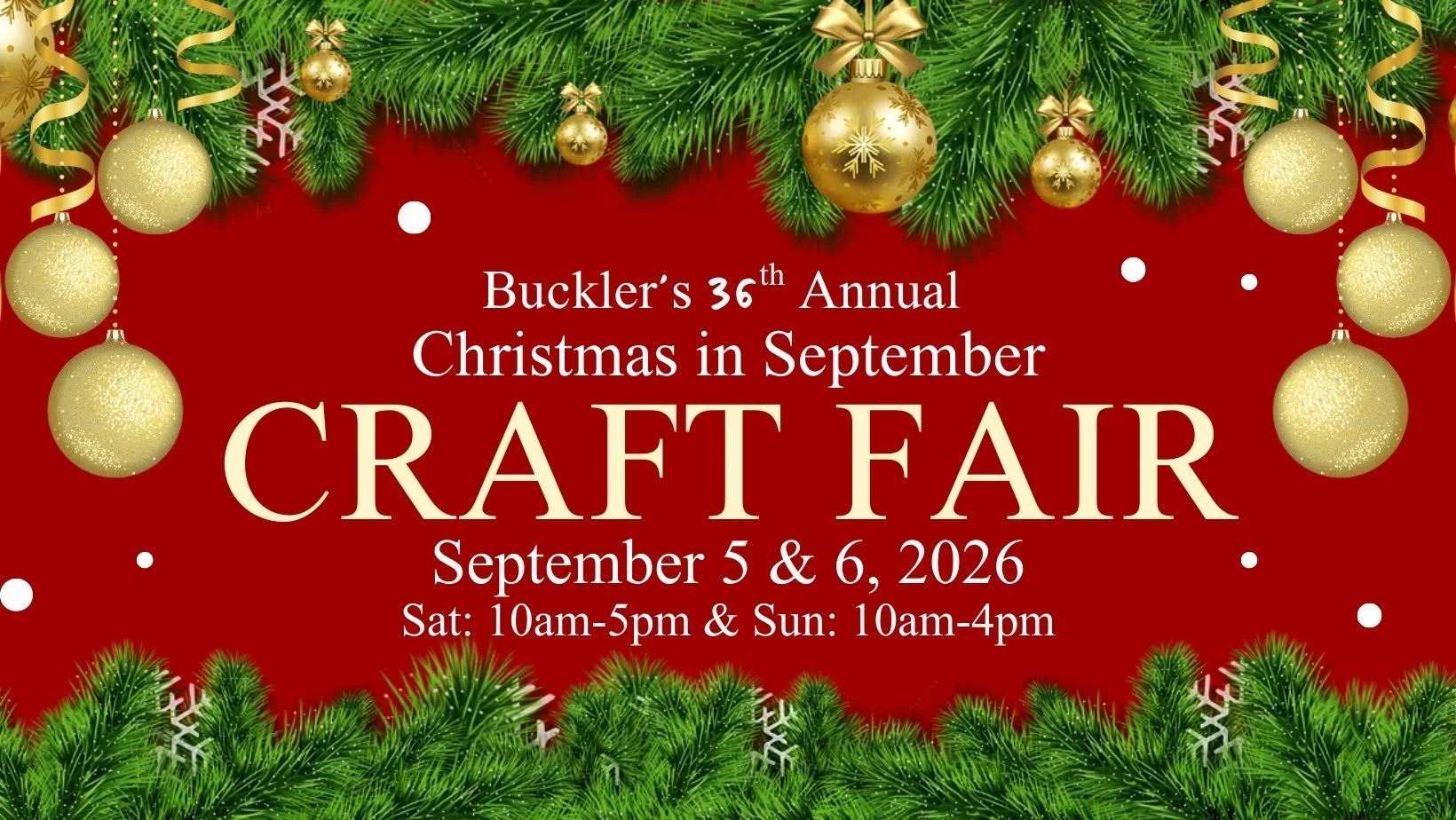 Bucklers Christmas in September Craft Fair DeLand