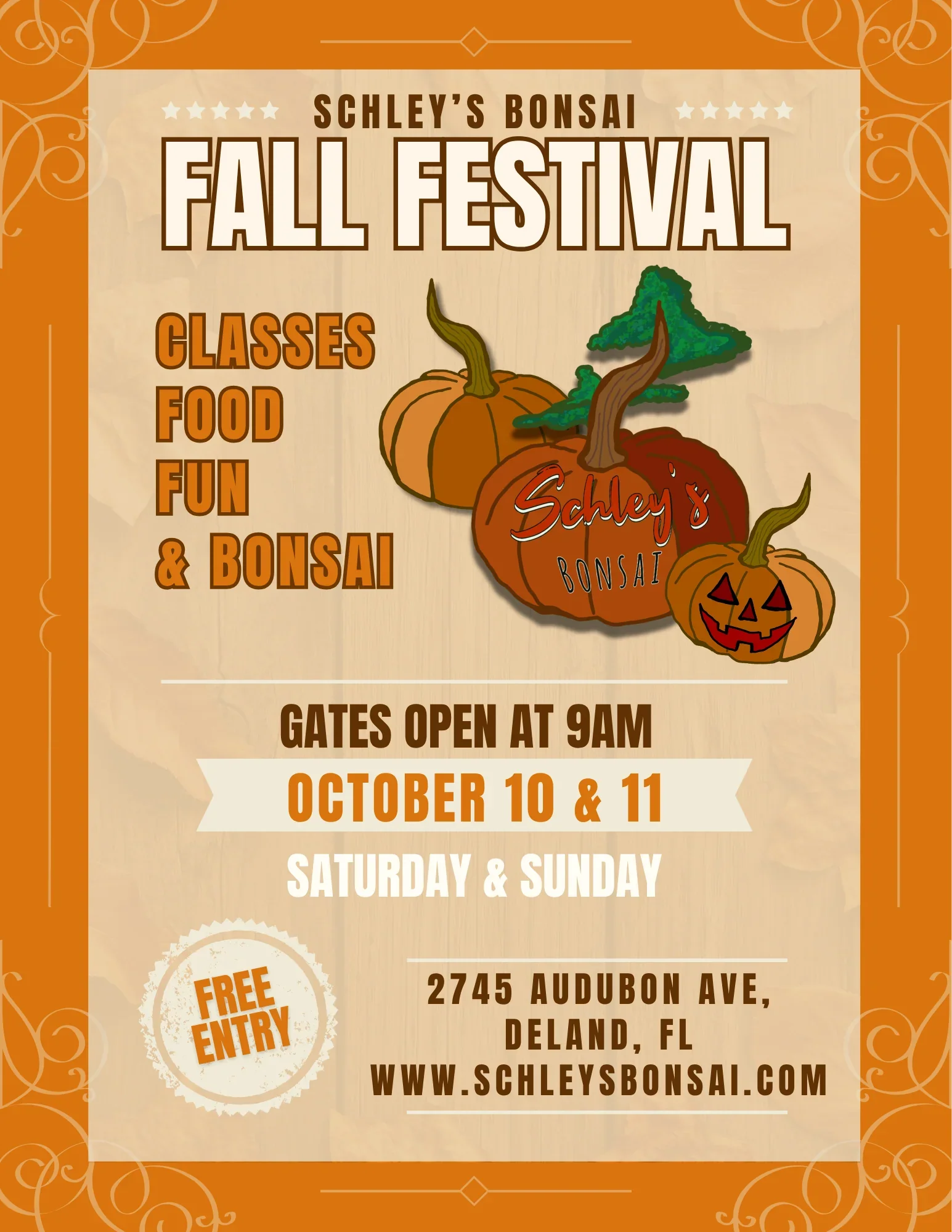 Schley's Bonsai Fall Festival DeLand