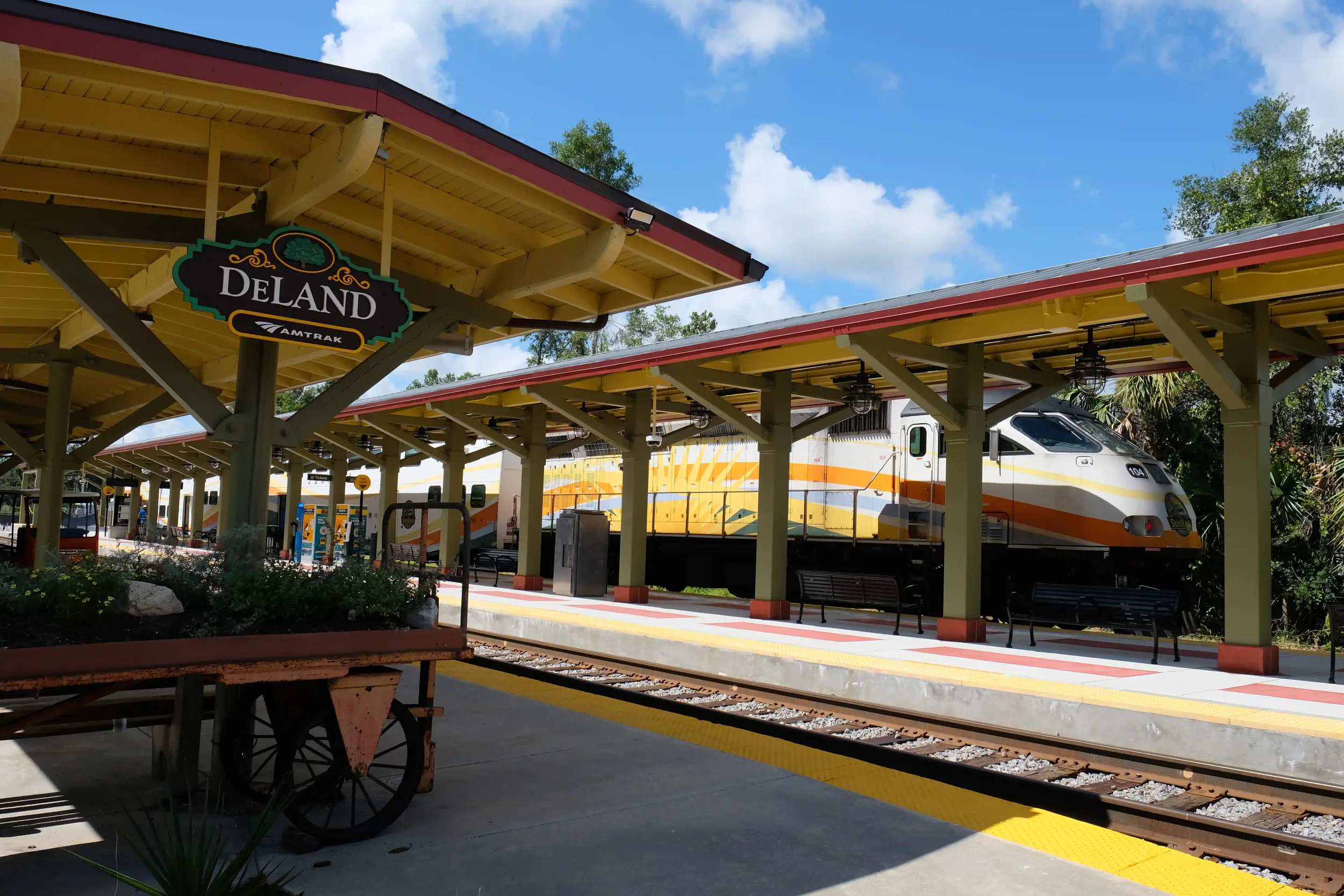 SunRail is Central Florida's modern commuter train network. With convenient stops in DeLand and DeBary, it offers visitors a relaxing, traffic-free transportation alternative to explore the greater region.
