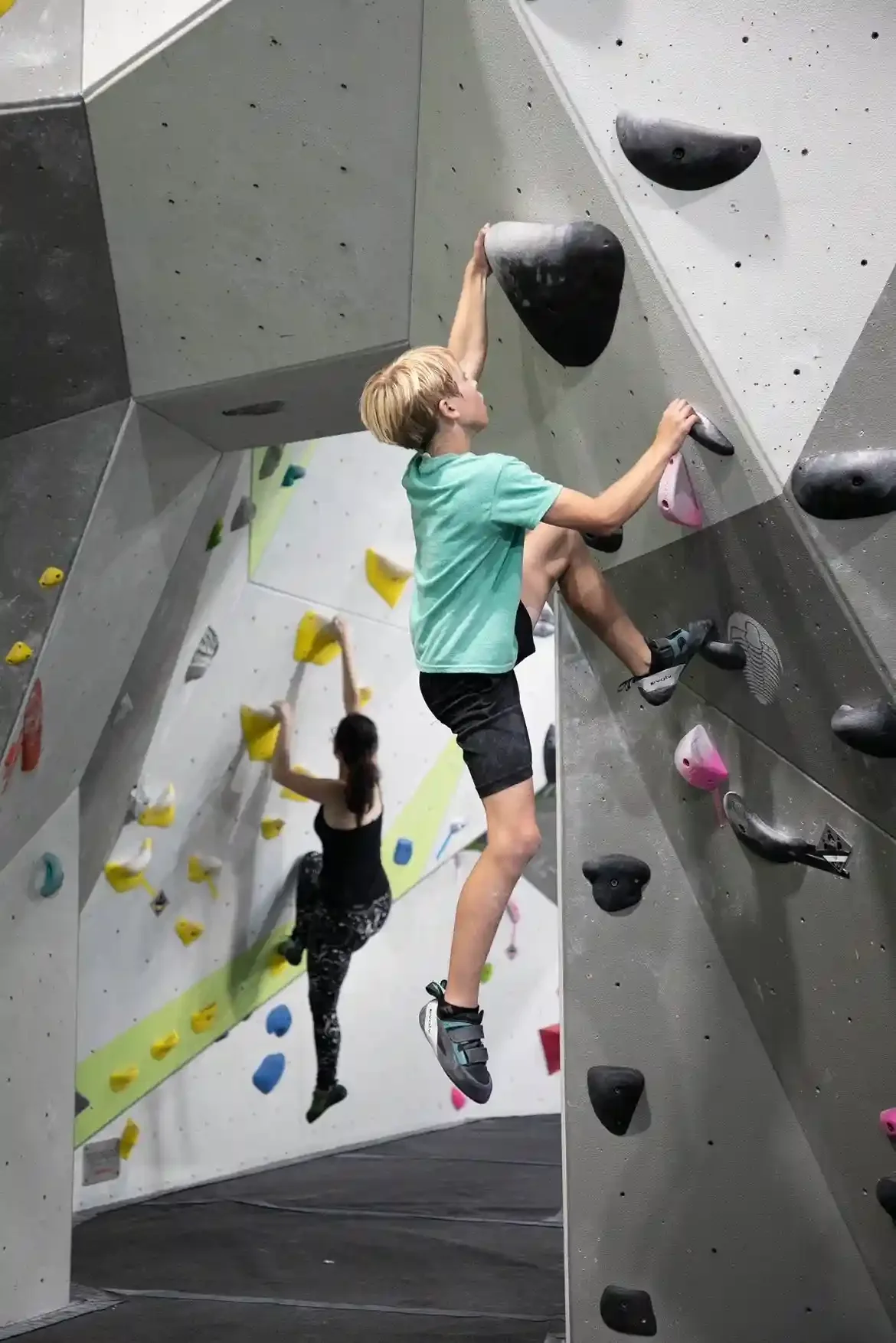 Challenge yourself at DynoClimb, DeLand's premier indoor rock climbing gym. Featuring impressive bouldering walls, auto belay stations, and a ninja rig, it offers an exciting experience for all skill levels.