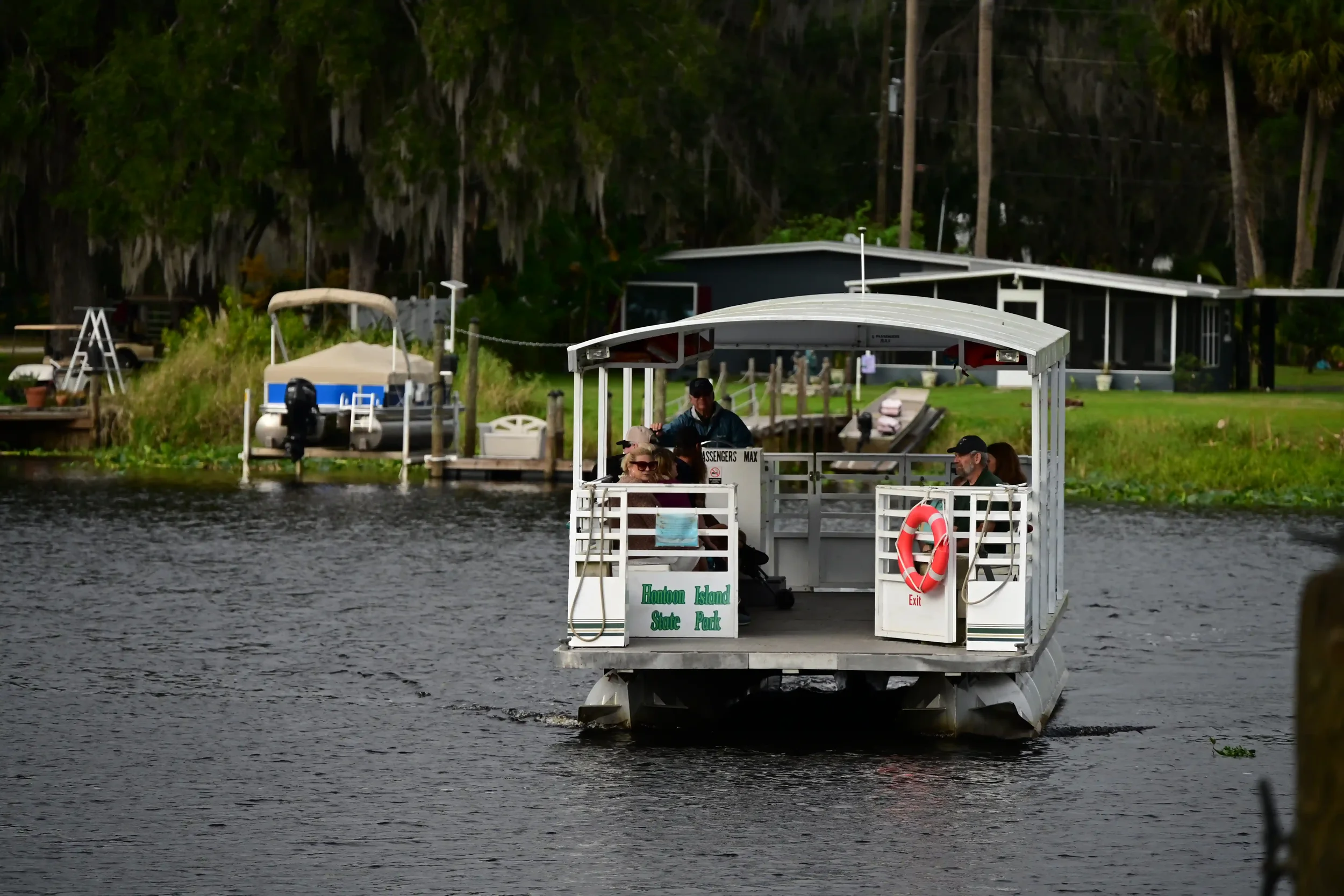 Accessible only by boat or free park ferry, Hontoon Island State Park is a peaceful retreat on the Saint Johns River. Explore scenic trails, paddle the waterways, and discover rich Native American history.