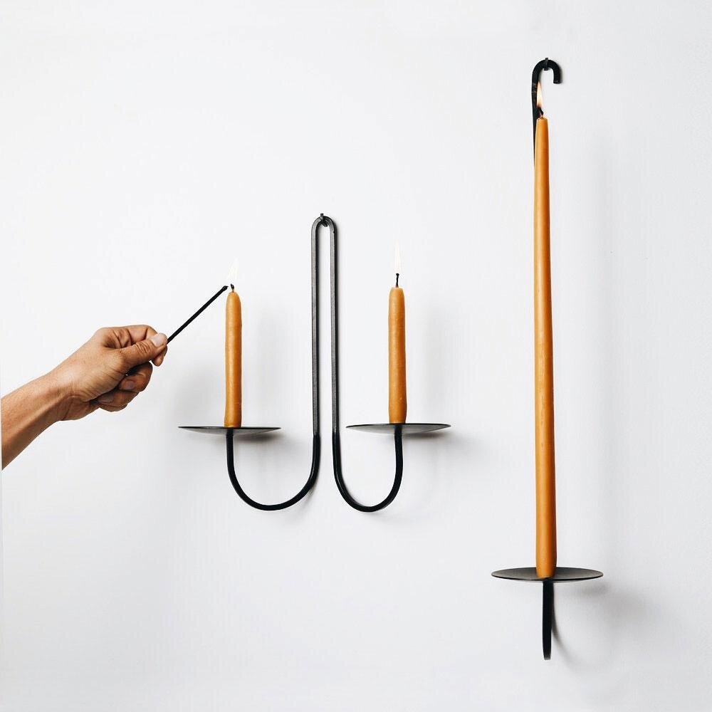 Iron Wall Candle Holder — The Curated Home