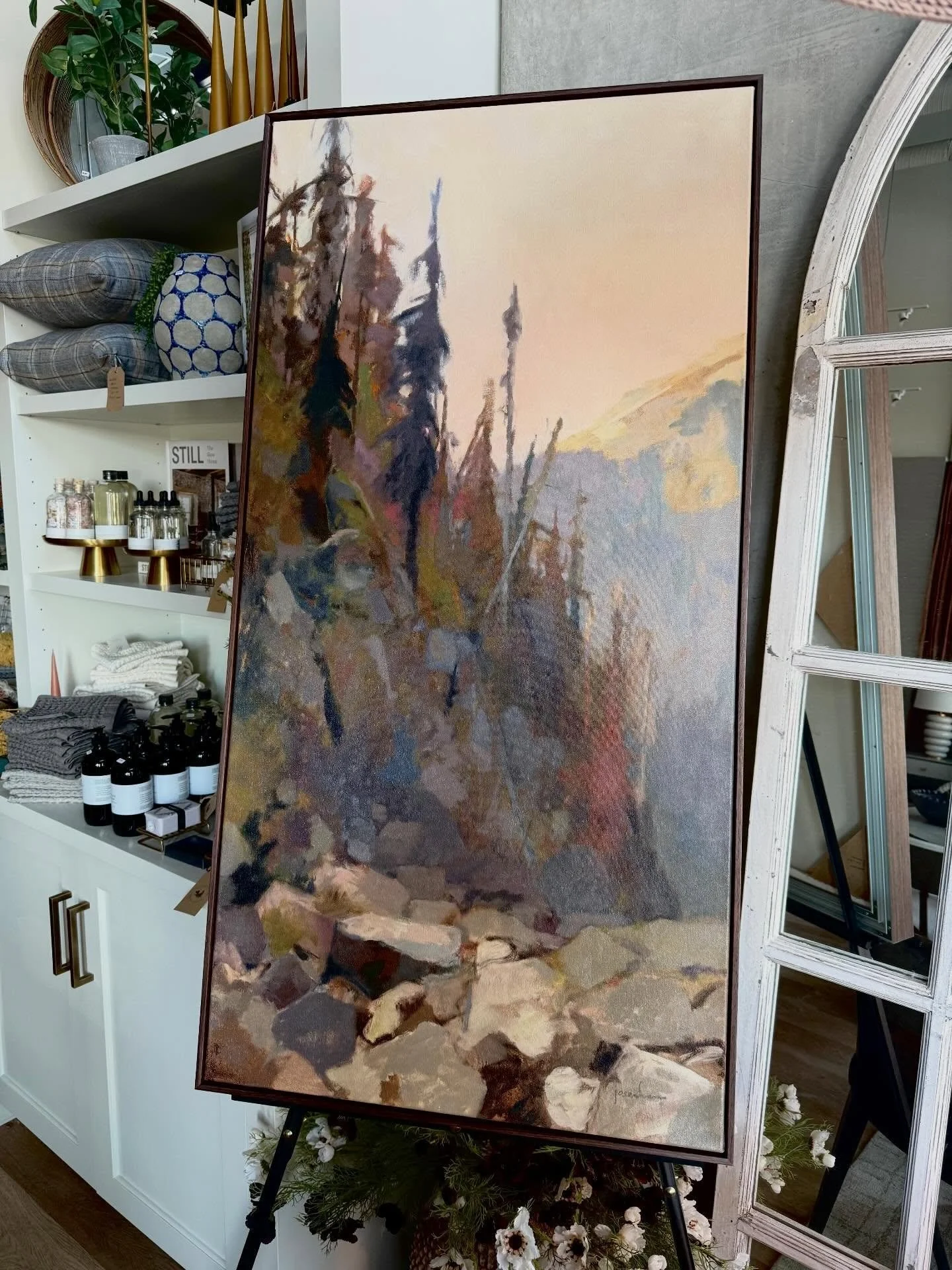 Almost as quickly as it arrived to us, we&rsquo;re delighted to have found Maria Josenhans&rsquo; latest arrival, &lsquo;Mountain Meander&rsquo; a happy home with our clients in their stunning Moncton, New Brunswick property. 

From coast to coast, p