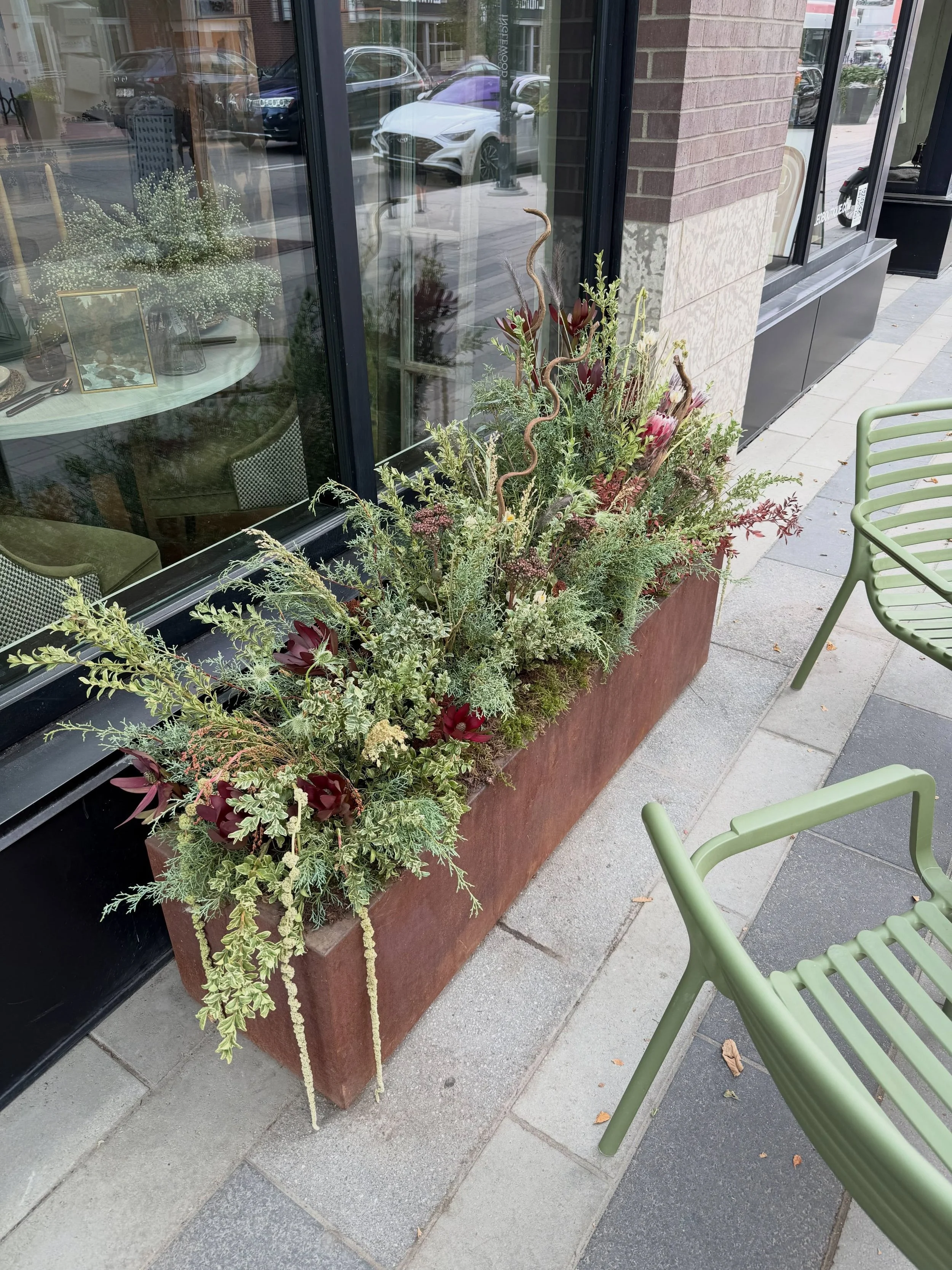 These might be our prettiest Fall planters yet 🍂

You&rsquo;ve outdone yourself again Kiersten (@yourplanterbydesign) ❤️ Thank you for all the love you show our Inglewood storefront each and every season. 

#thecuratedhome #inglewoodstore #fallplant