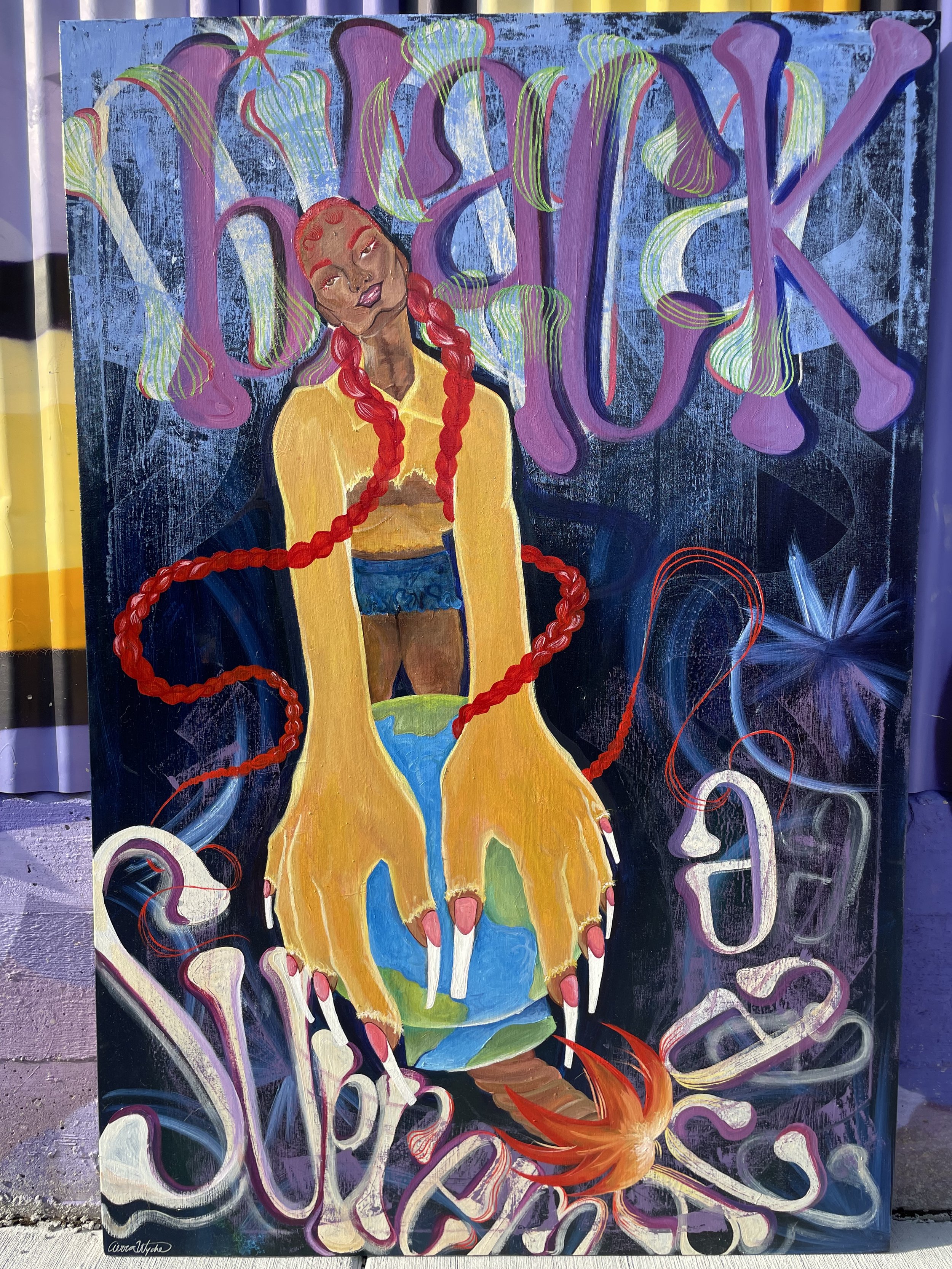 "sometimes this just how i feel" / oil on canvas / 40 x 60in. / 2022