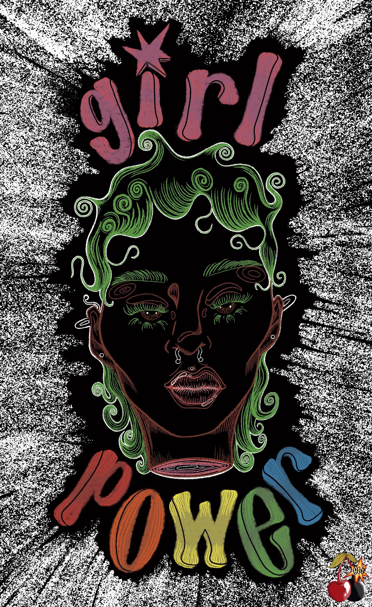 "girl power" / digital (procreate) / 2022