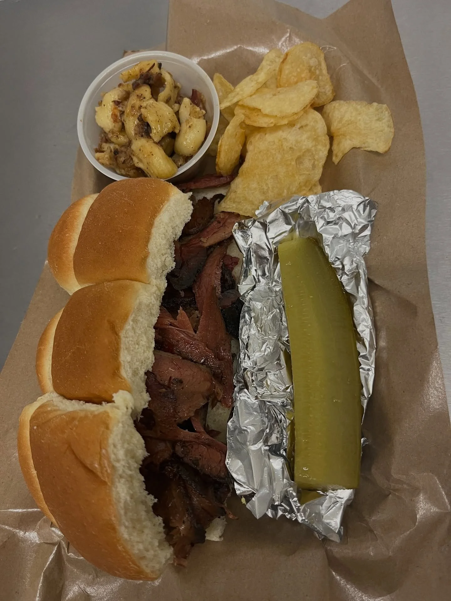 We tried something new last night at Wine Night Wednesday. We had brisket slider boards with Mac and Cheese.

It was a hit so we will also bring it back for next weeks Wine Night. And if you can&rsquo;t make it to wine night, we will have brisket ava