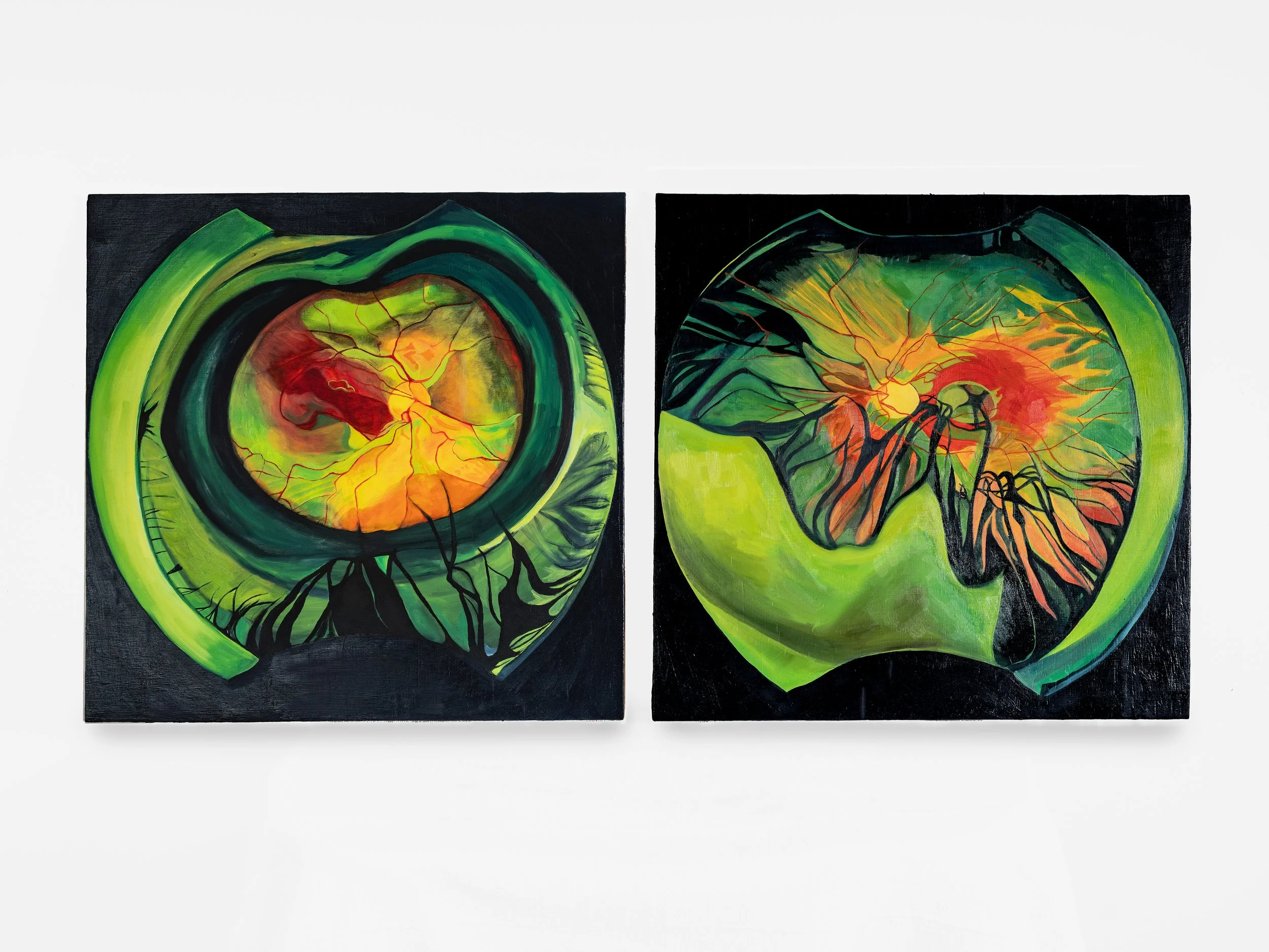 Daugher Eyes, Oil on wood, 24" x 24", 2026