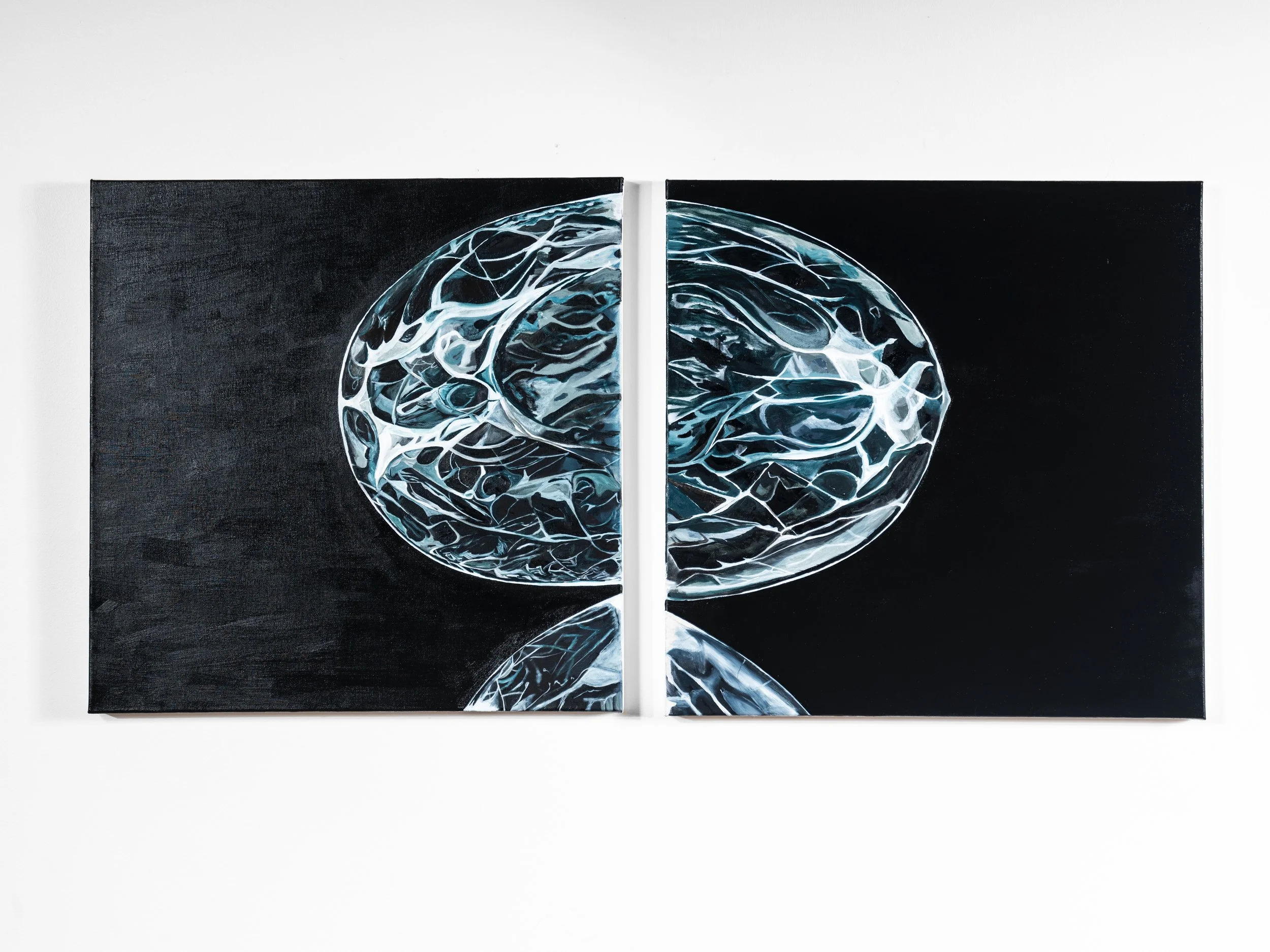 Breasts, Oil on wood, 24" x 24", 2026