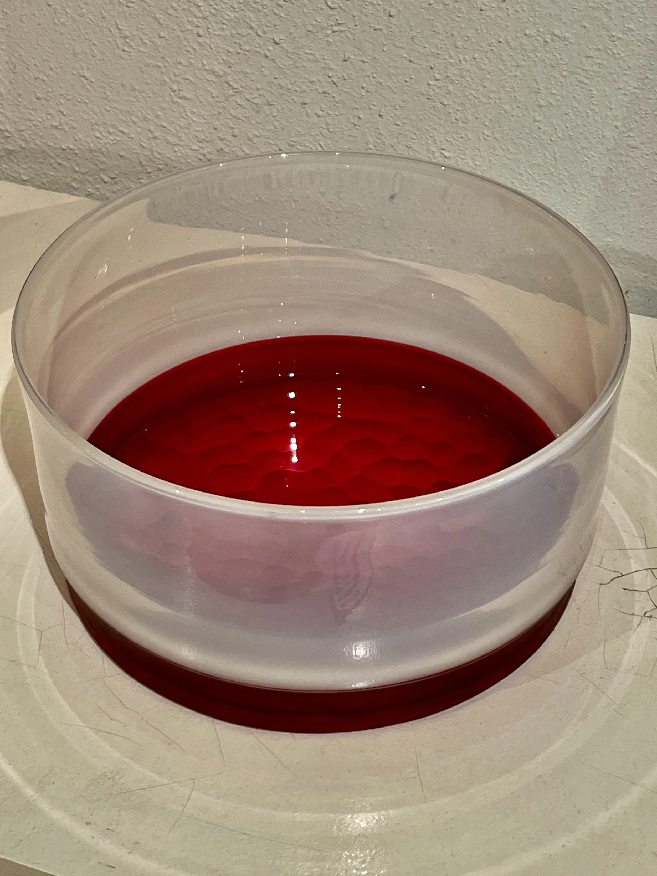 Carved Incalmo Dish- Red-  $600   Artist Cole Johnson