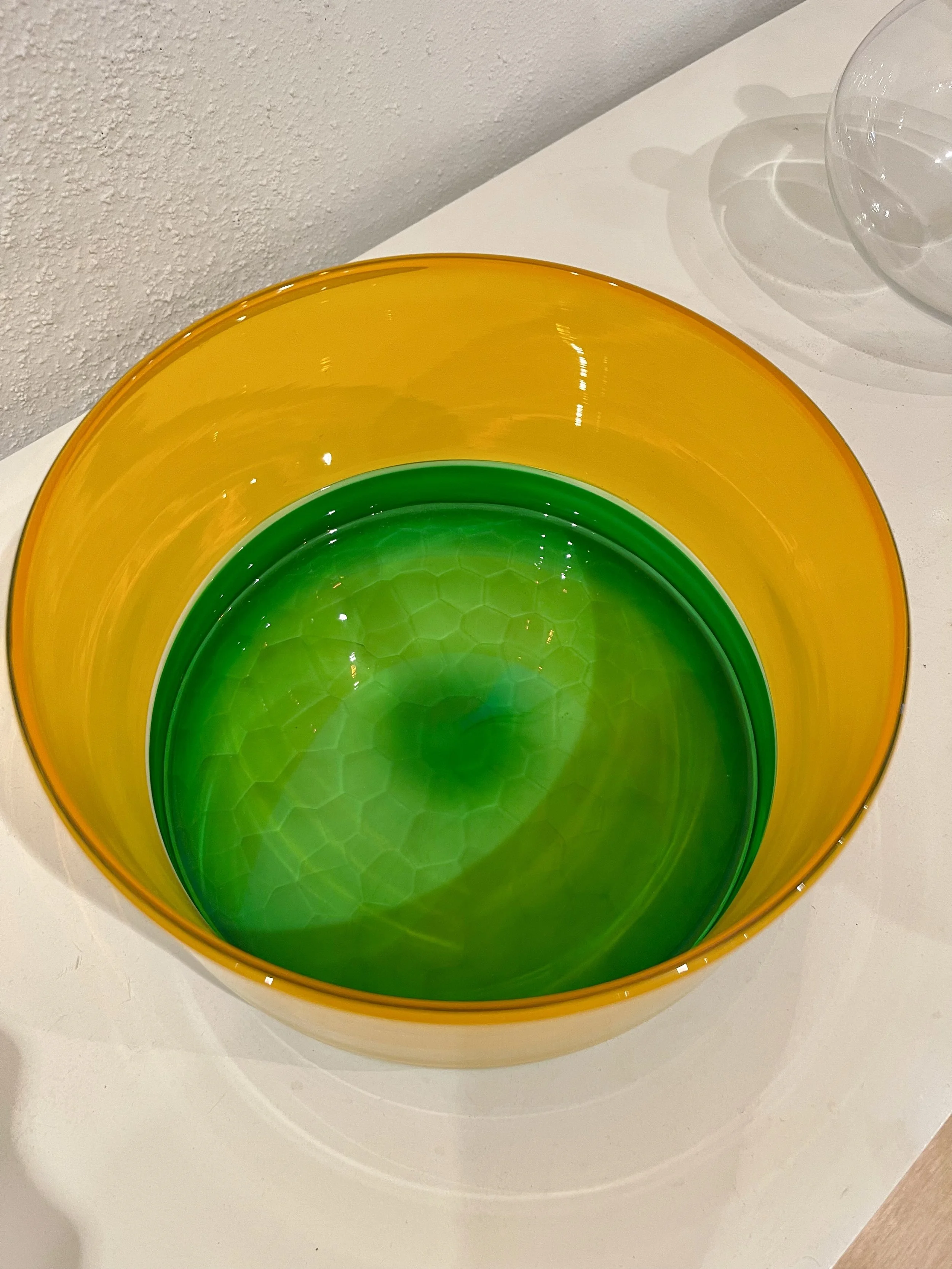Carved Incalmo Dish -Yellow/Green  $600   Artist Cole Johnson