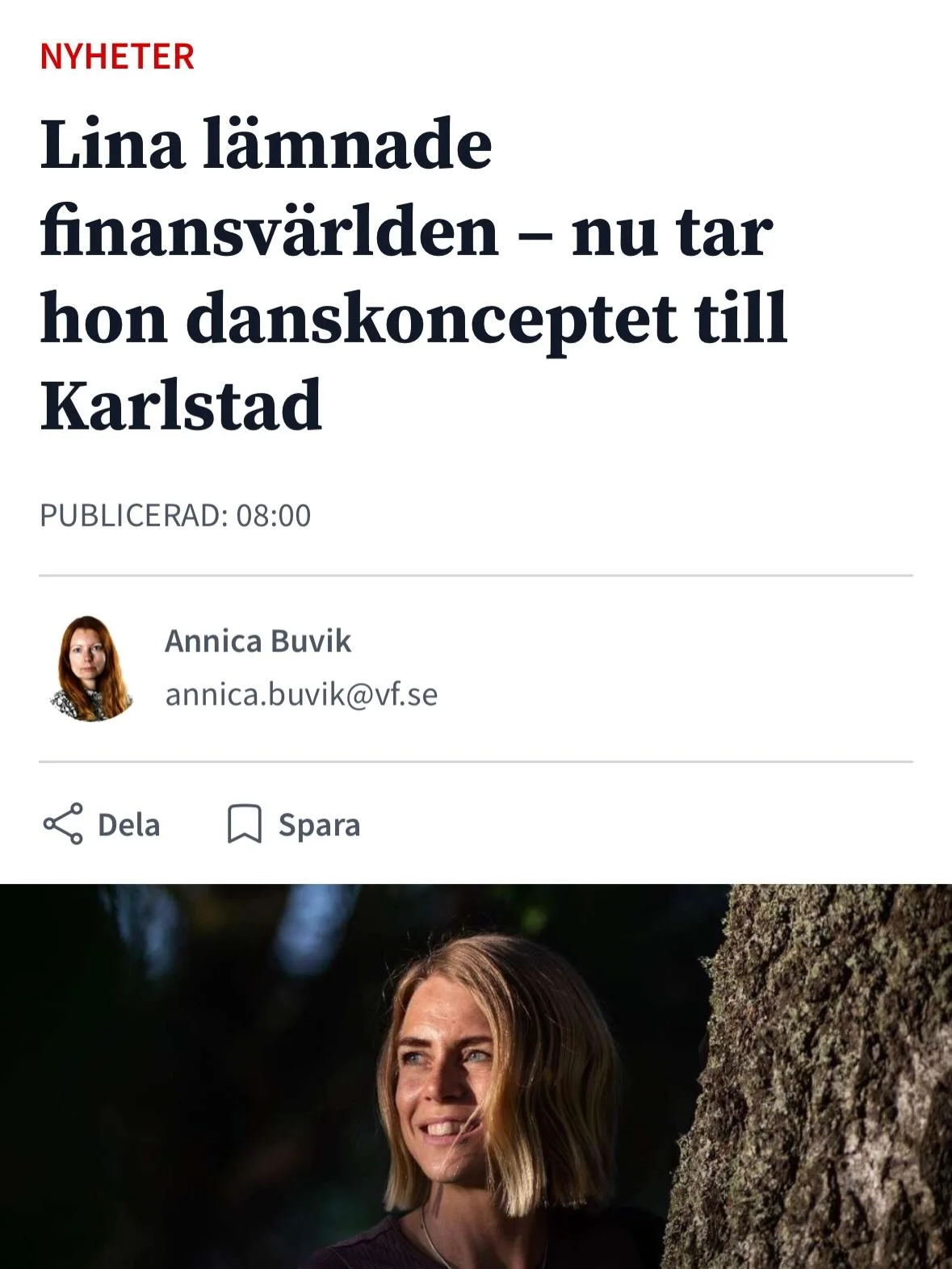 ❤️&zwj;🔥 Kan g&aring;rdagens nyhet bli dagens inspiration f&ouml;r dig? 

I m&aring;ndags publicerade @varmlandsfolkblad en fin artikel om mig. Om mig! 🥺

🤔 Och varf&ouml;r vill jag ber&auml;tta det f&ouml;r dig?

Jo f&ouml;r att artikeln f&ouml;r