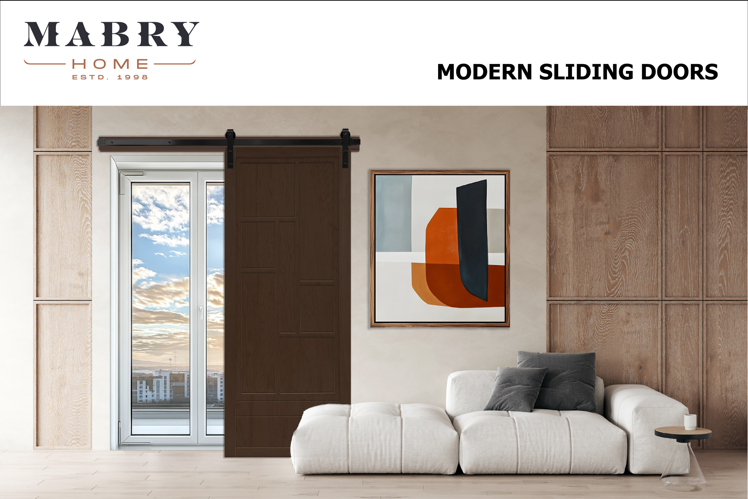 Cover of Mabry Home Modern Sliding Door brochure.