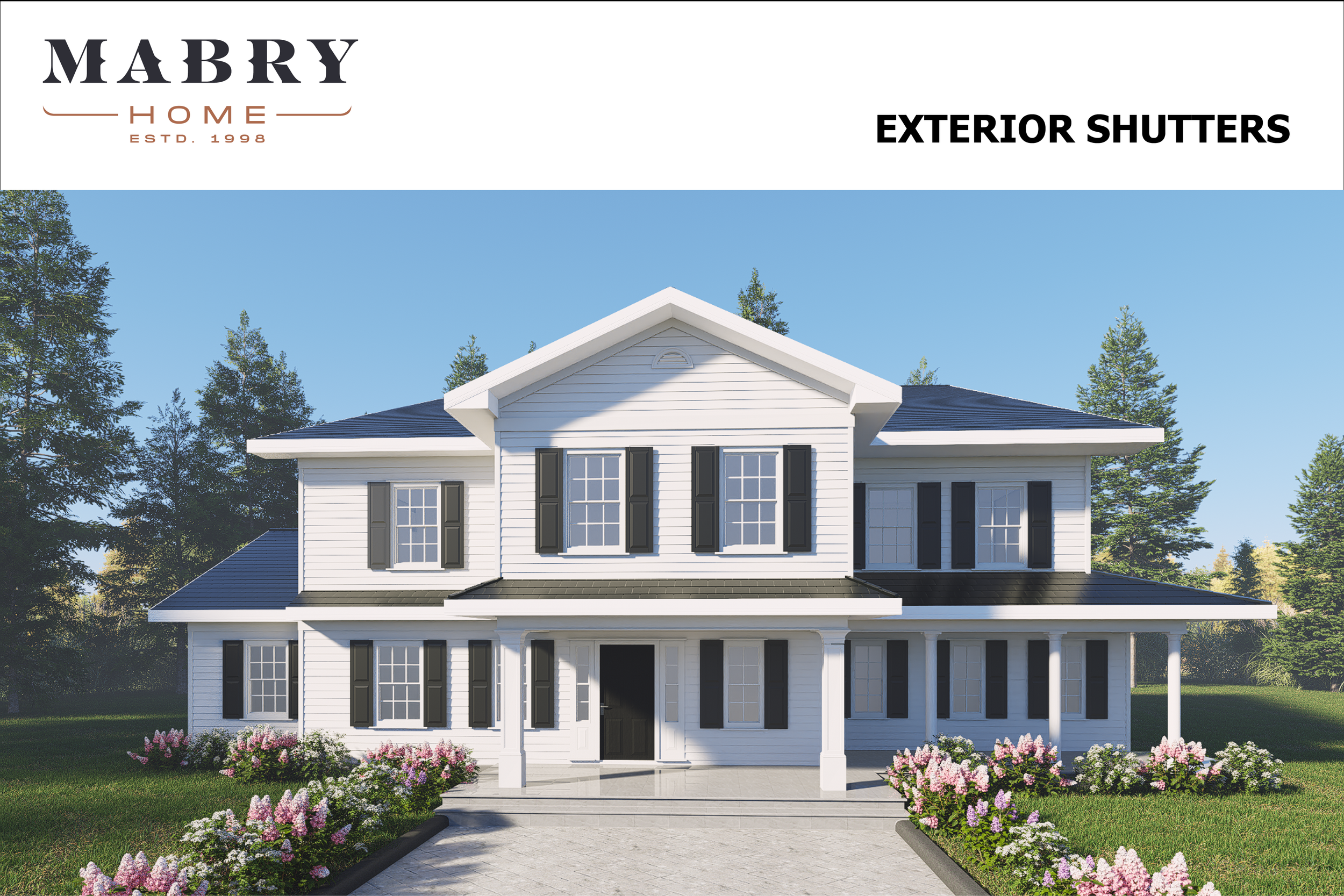 Cover of Mabry Home Exterior Shutters brochure.