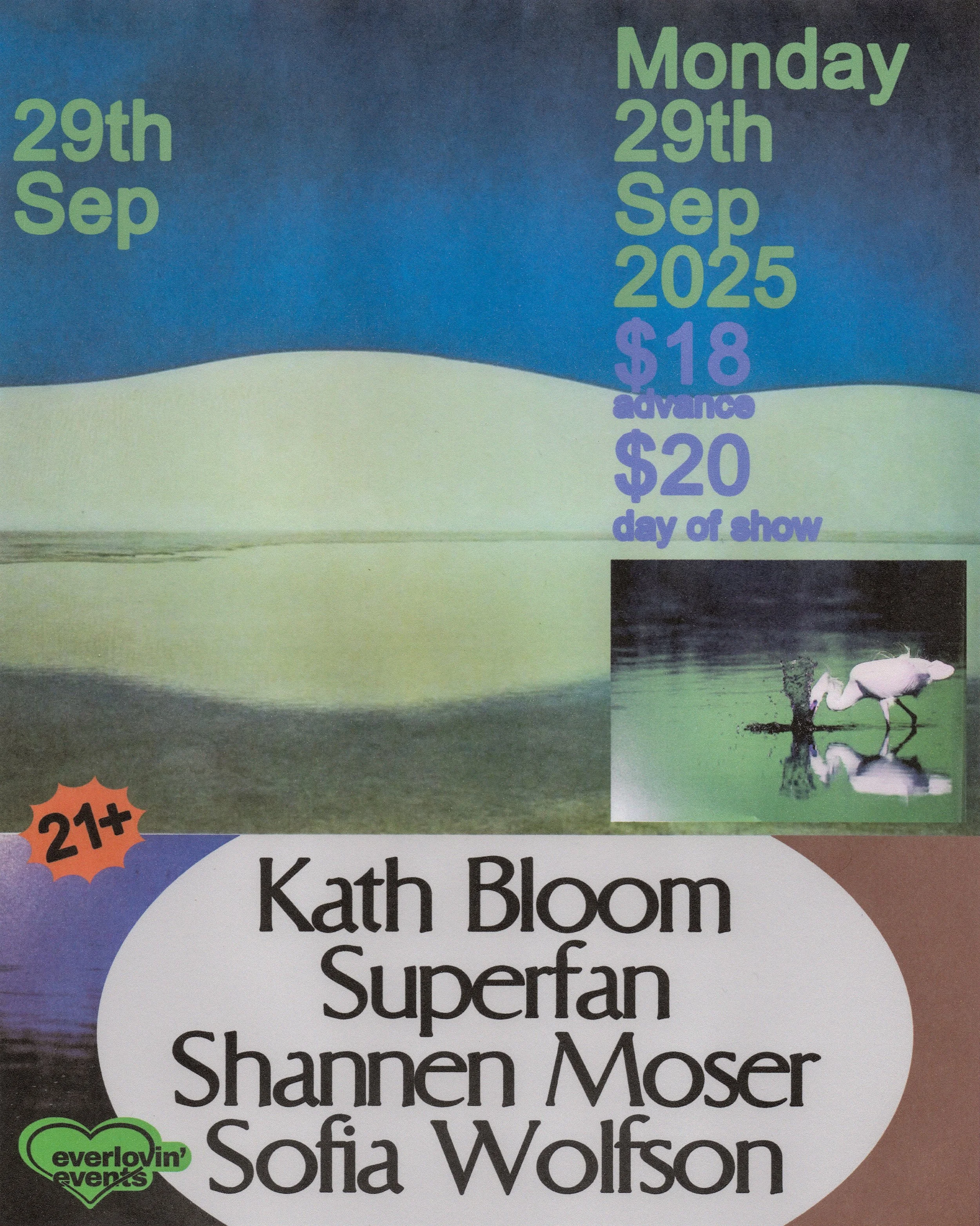Kath Bloom w/ Superfan, Shannen Moser + Sofia Wolfson