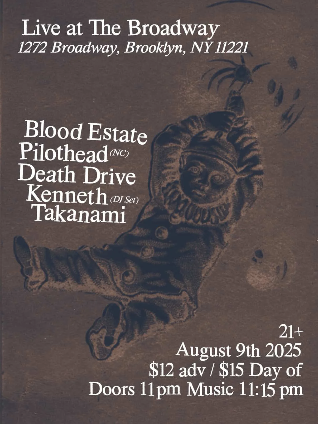 Blood Estate w/ Pilothead, Death Drive, + Kenneth Takanami (DJ)
