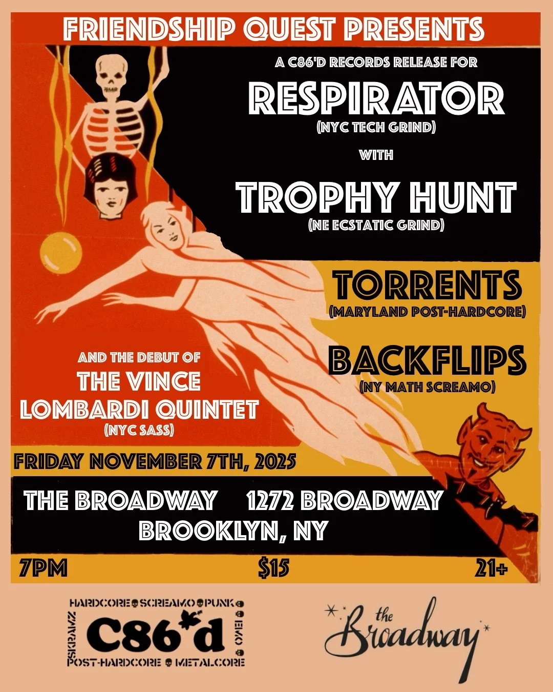 Respirator w/ Trophy Hunt, Torrents, Backflips + The Vince Lombardi Quintet