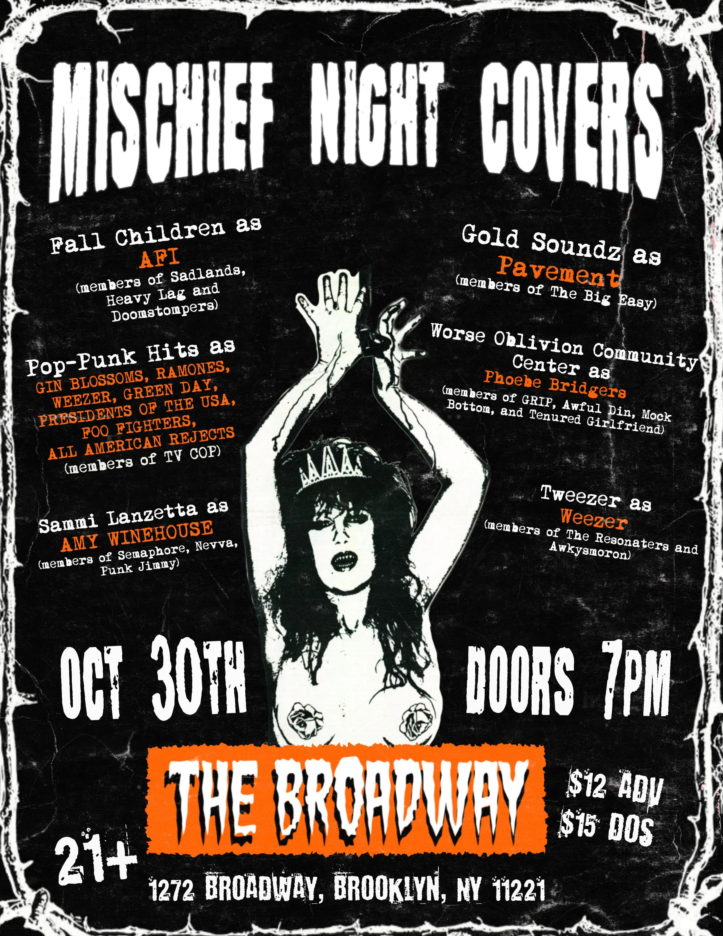 Mischief Night Cover Show ft PAVEMENT, AFI, BOYGENIUS, WEEZER &amp; AMY WINEHOUSE