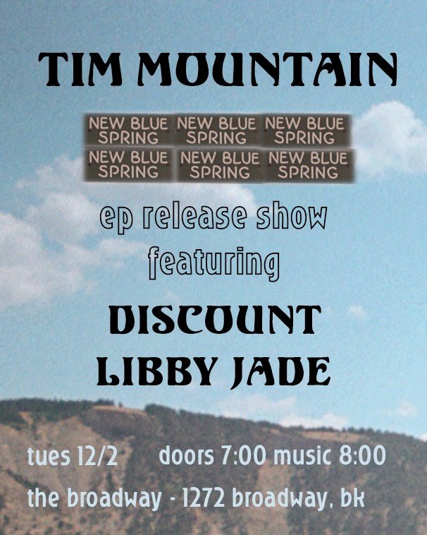 Tim Mountain EP Release w/ Discount + Libby Jade