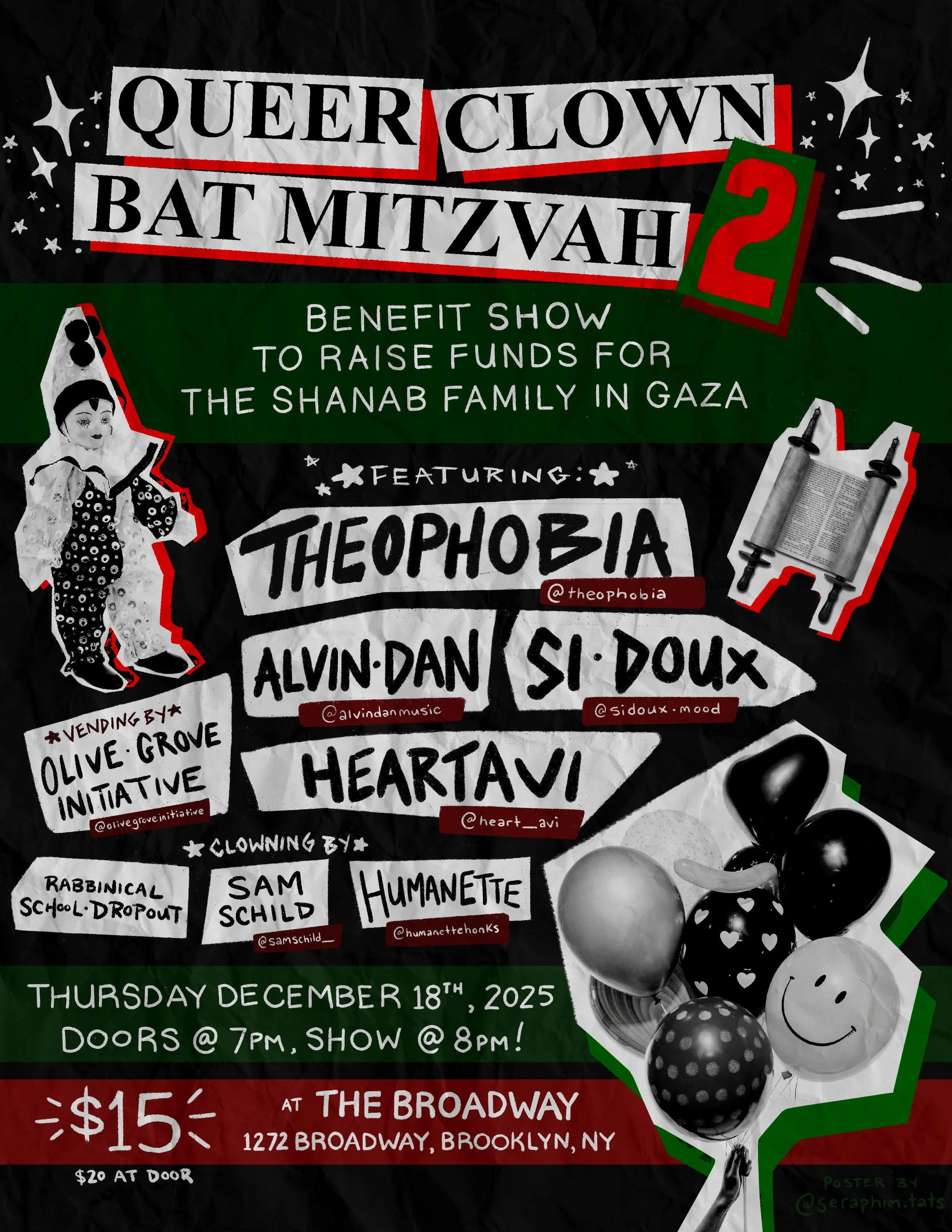 Queer Clown Bat Mitzvah 2: A Benefit Show