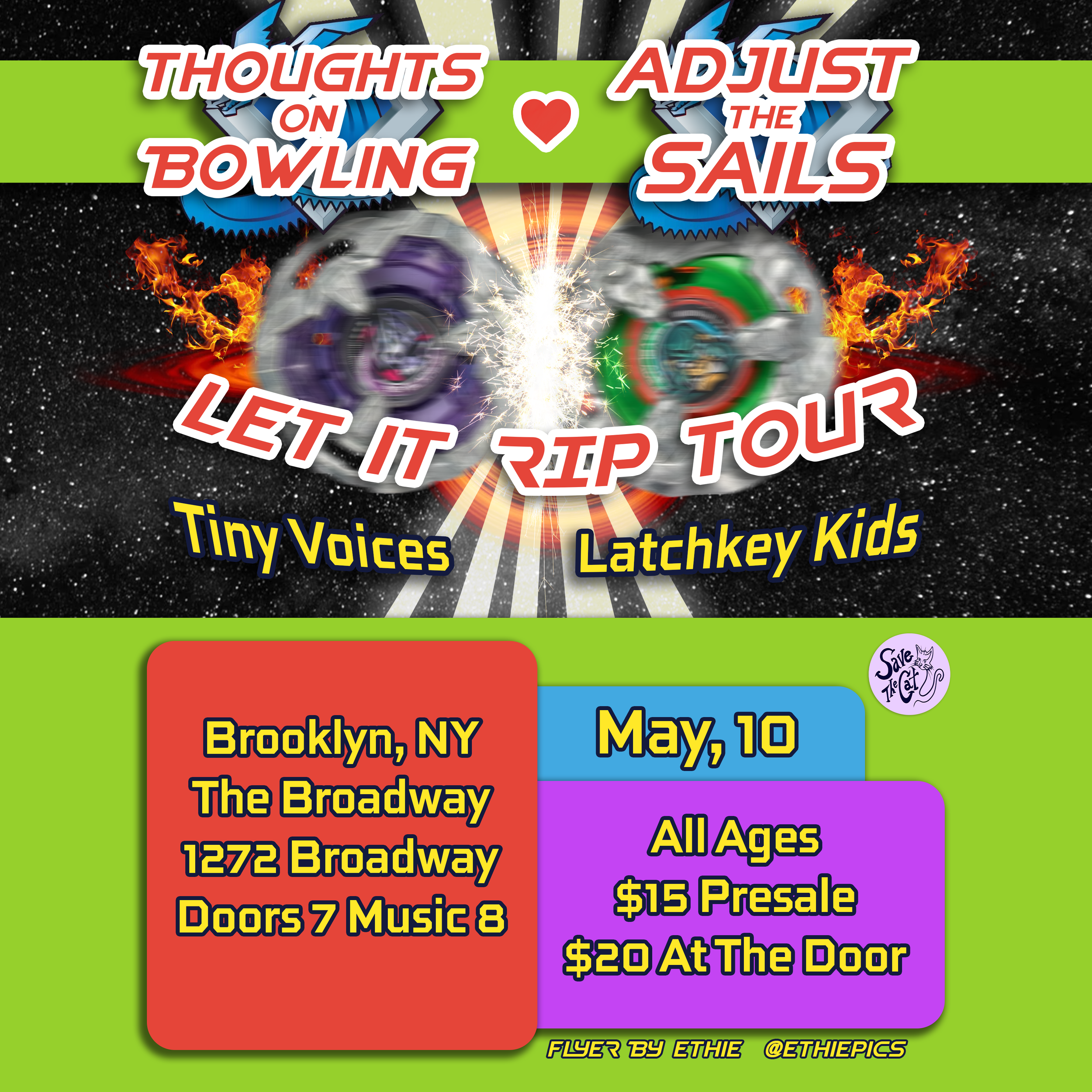 Thoughts on Bowling w/ Adjust the Sails, Tiny Voices + Latchkey Kids