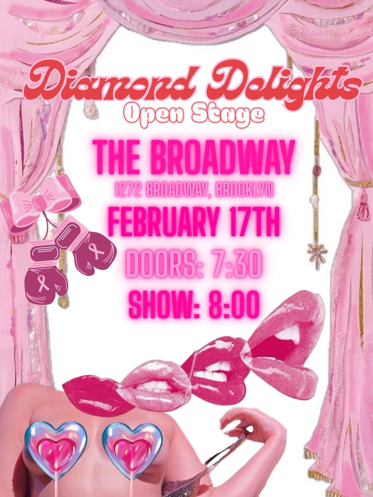 Diamond Delights: Burlesque Open Stage