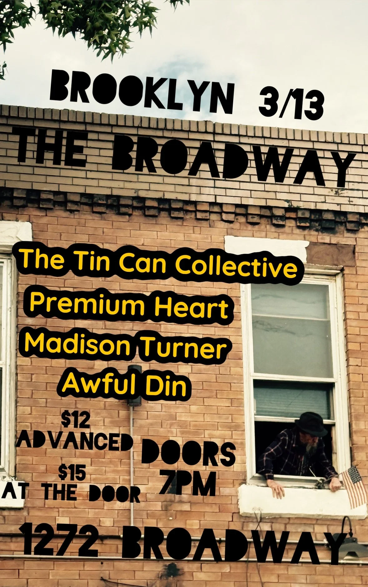 The Tin Can Collective w/ Premium Heart, Madison Turner + Awful Din