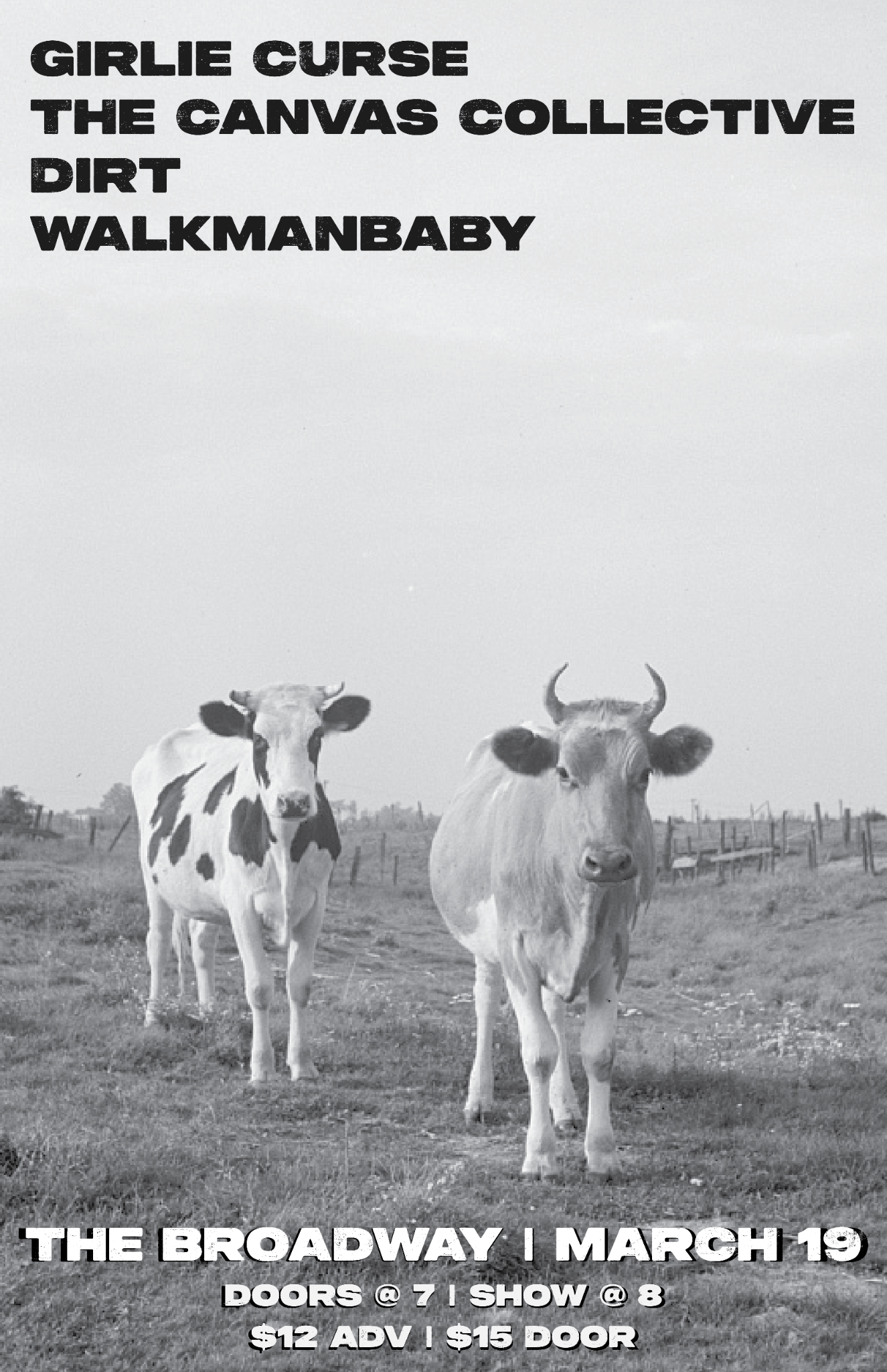 girliecurse w/ Canvas Collective, Dirt + Walkman