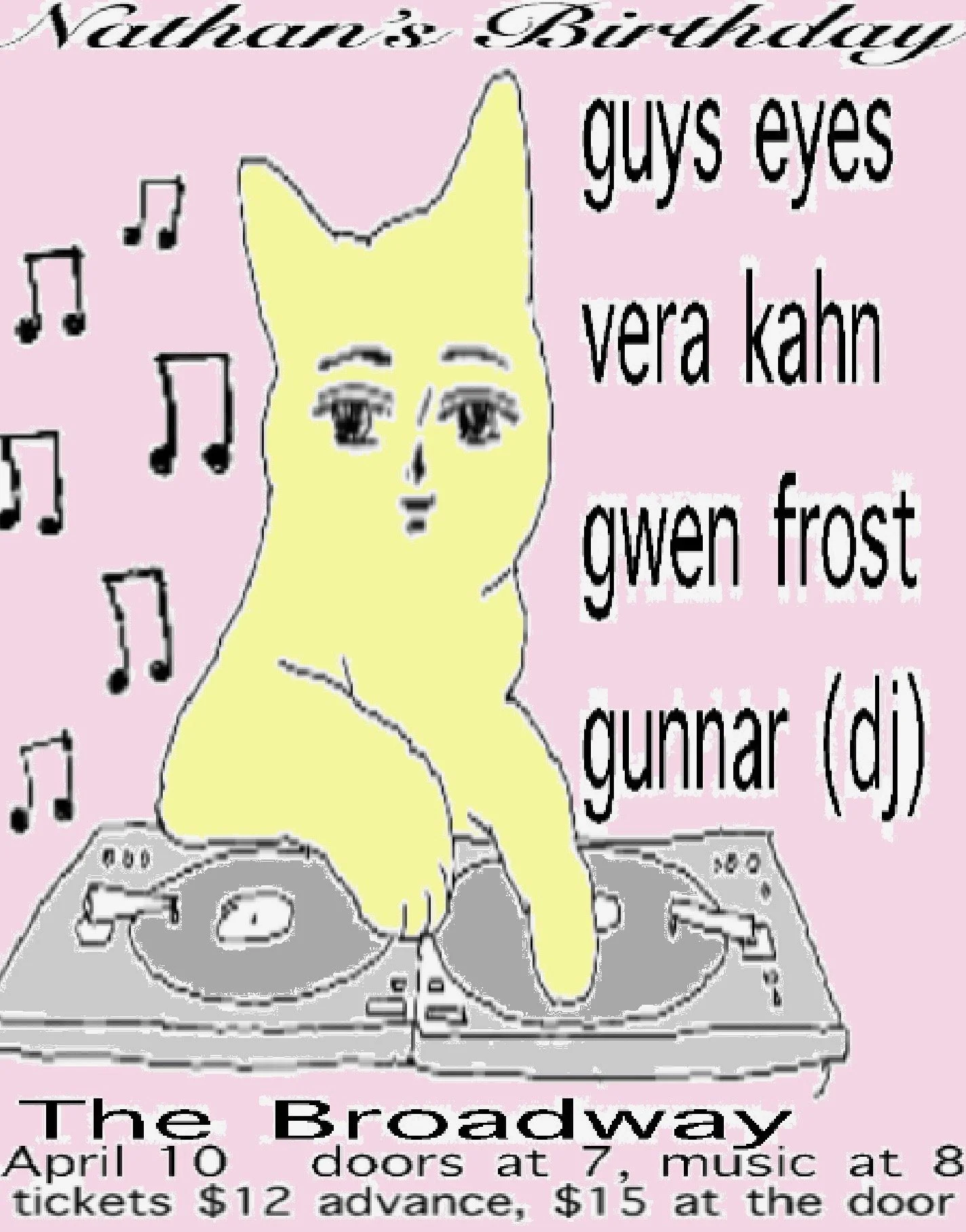 Guys Eyes w/ Guys Eyes, Gwen Frost Vera Kahn + Gunnar